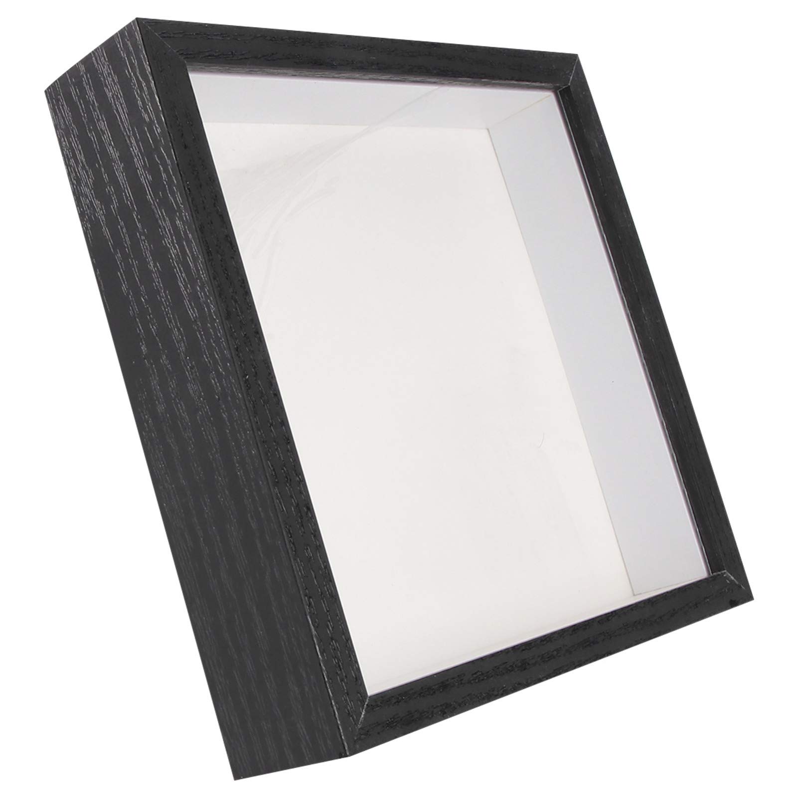 BESPORTBLE 3D Shadow Box Frame - Glass Display Case for Specimens, Medals, Preserved Flowers & Quilling Art | Black Beach Cart Style | Perfect for Home Decor, Wedding Keepsakes & Memory Preservation