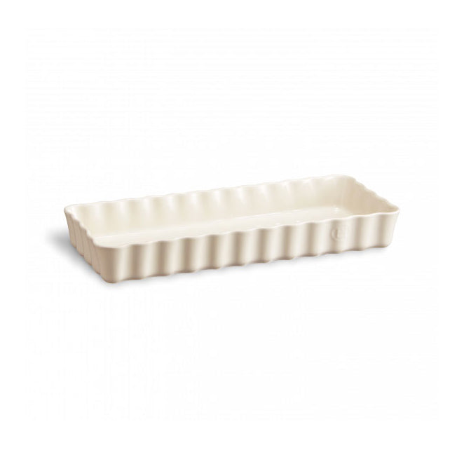 Emile Henry Slim Rectangular Tart Dish - Premium Ceramic Baking Pan for French Pastries, Quiches & Desserts | Perfect for Home Baking, Holiday Treats & Professional Chefs