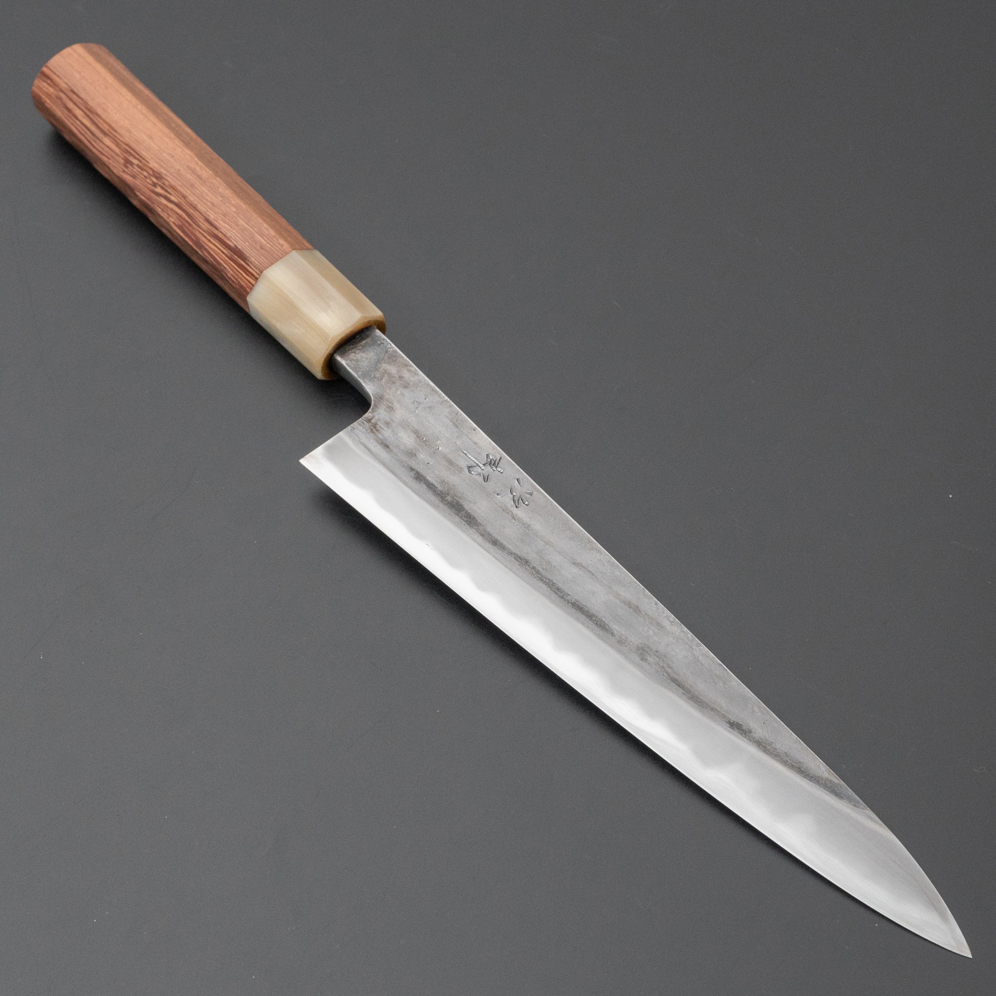Premium Jiro Tsuchime Sujihiki 210mm Japanese Slicing Knife - Taihei Tagayasan Wood Handle (#512) - Perfect for Sushi, Sashimi & Meat Carving