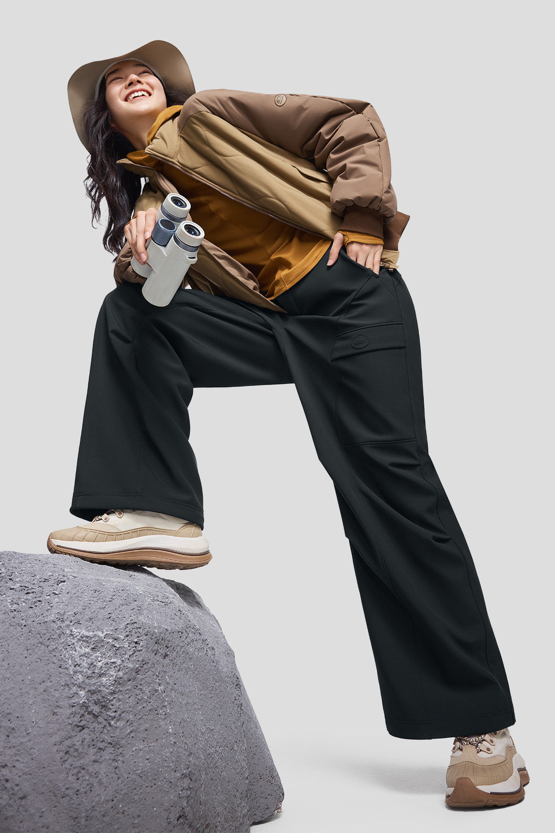 ShieldFlex Women's High Stretch Insulated Softshell Cargo Pants - Waterproof Winter Hiking Pants for Outdoor Activities & Cold Weather Adventures