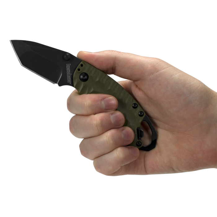 Kershaw Shuffle II Folding Pocket Knife - Olive/Blackwash Finish - EDC, Camping, Hiking & Outdoor Activities