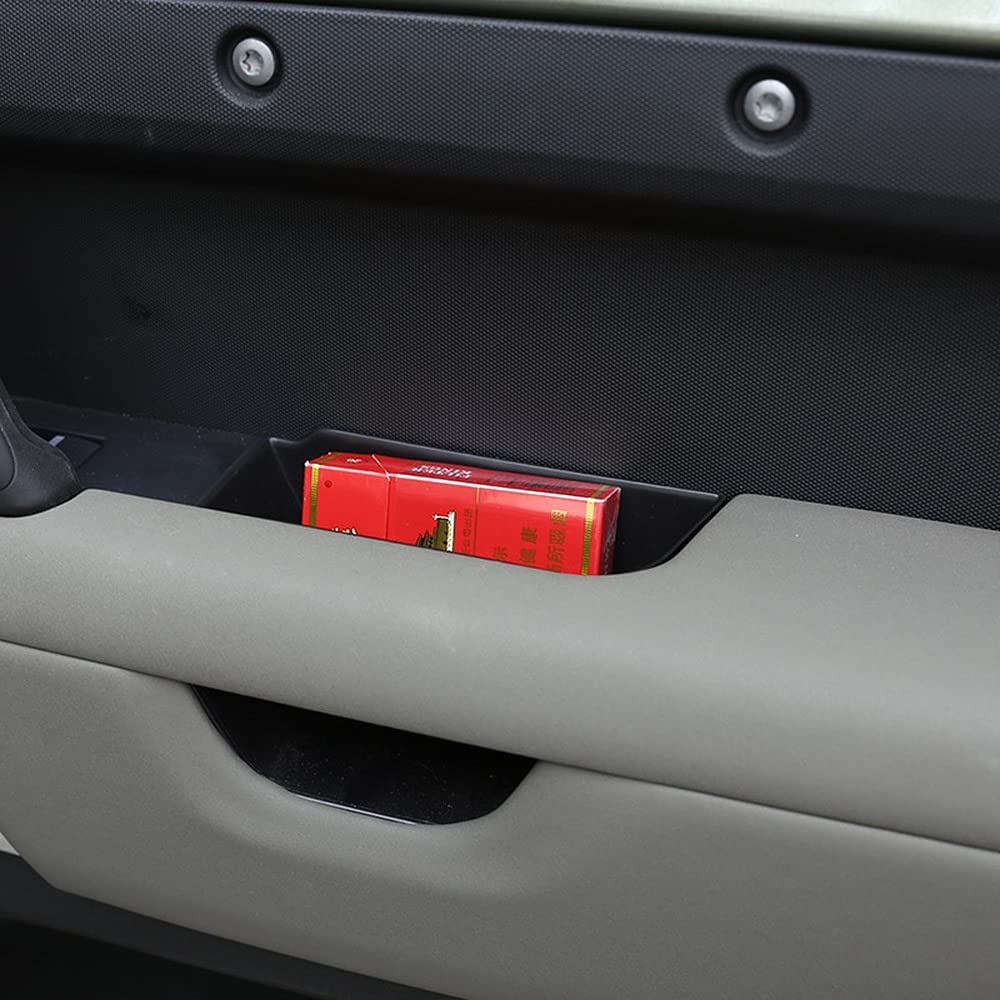 Land Rover Defender 110 2020-2022 ABS Black Car Door Storage Box & Glove Armrest Organizer - Perfect for Phone, Keys & Small Accessories - Durable Car Interior Upgrade for Off-Road Adventures & Daily Commutes