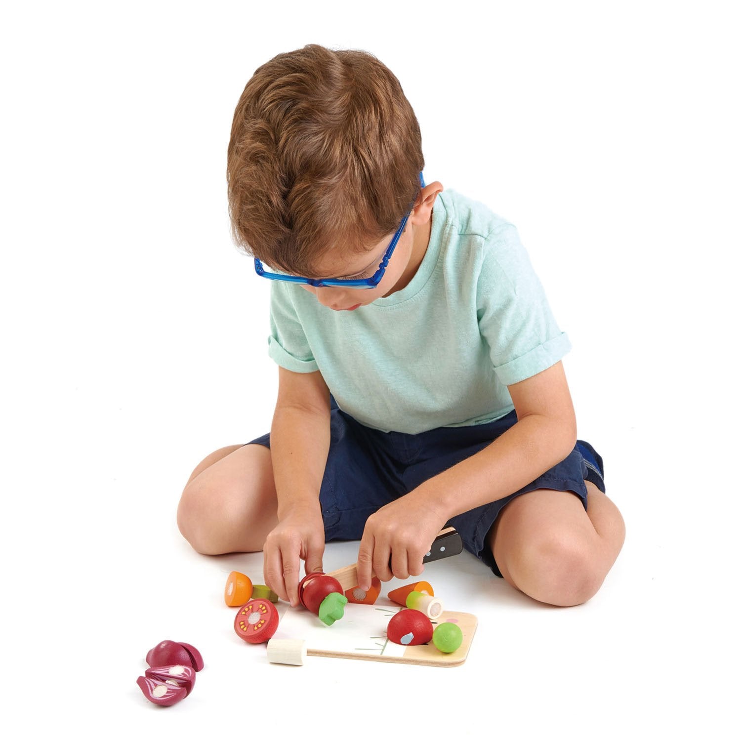 Mini Chef Chopping Board - Small Wooden Cutting Board for Kitchen, Perfect for Chopping Vegetables, Fruits, Herbs & Cheese - Ideal for Home Cooking, Camping & Picnics