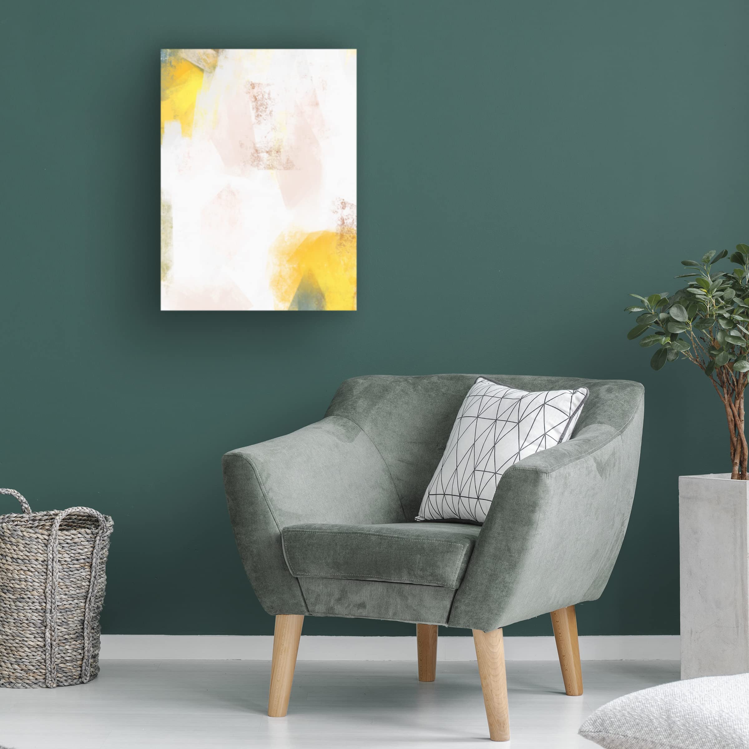 Emma Caroline 'Frenzy II' Modern Abstract Canvas Wall Art Print 24x32 Inches - Perfect for Living Room, Bedroom & Office Decor