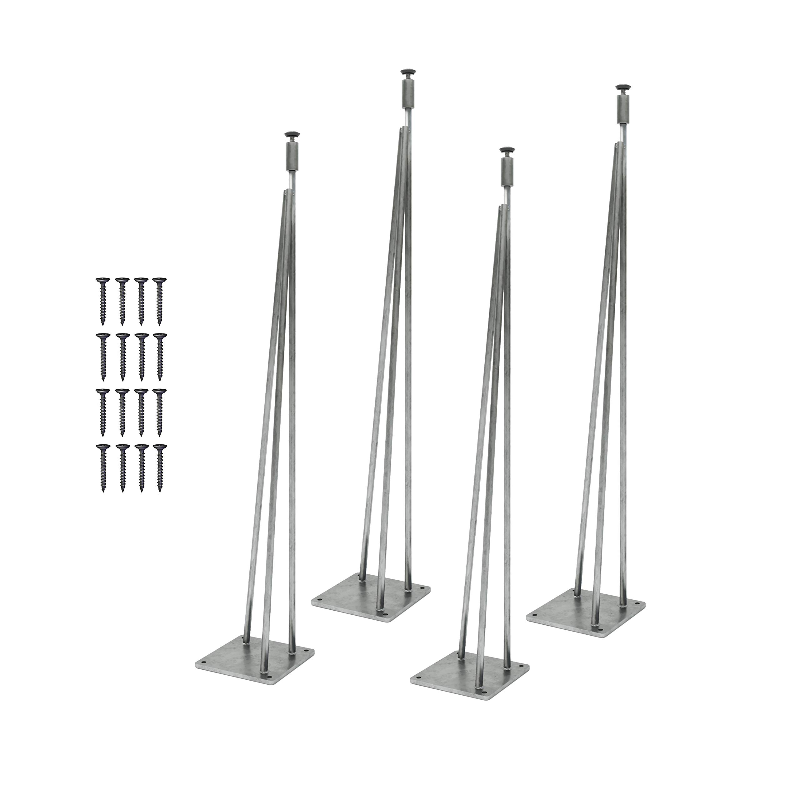 Modern Industrial Hairpin Table Legs Set of 4 - 29