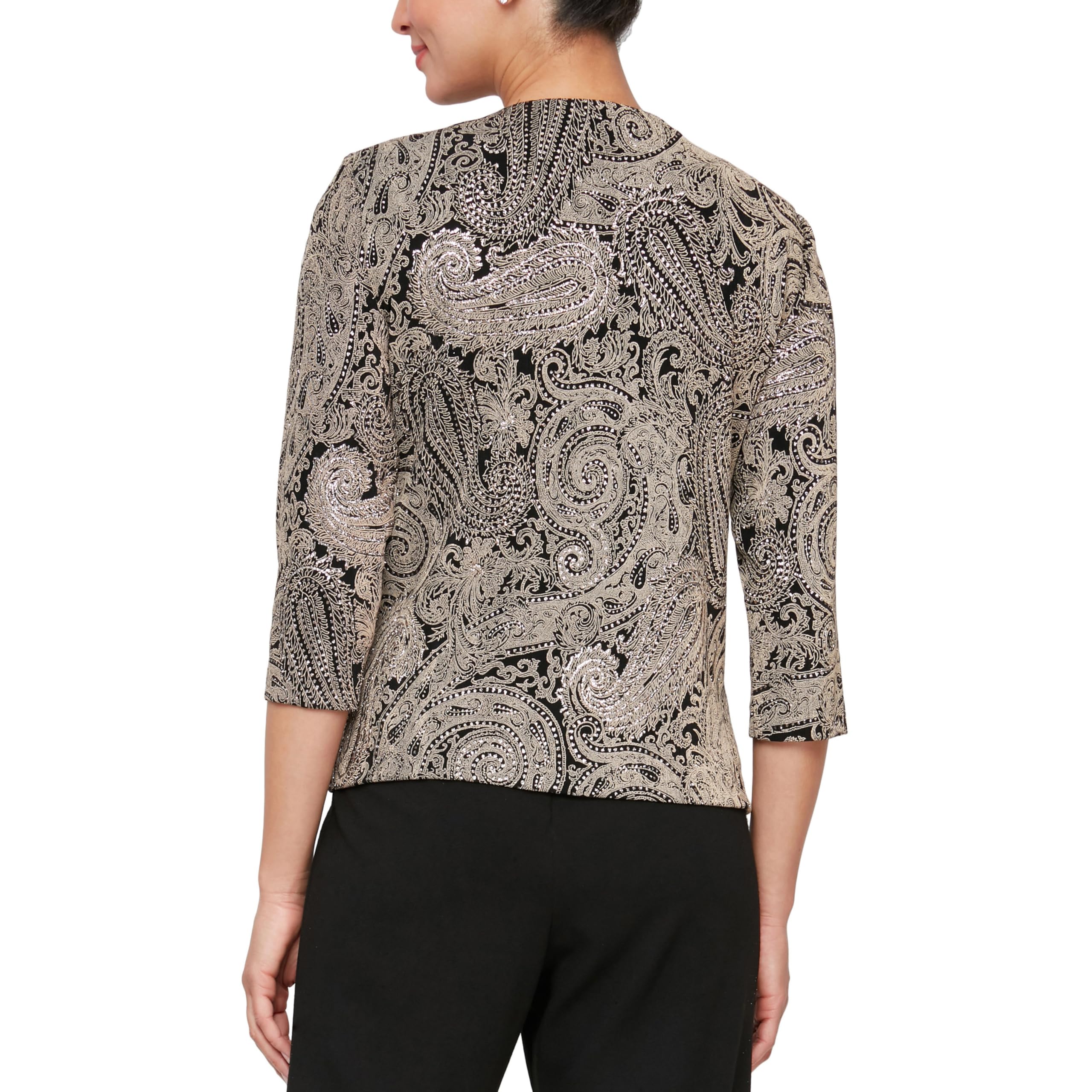 Alex Evenings Women's Jacket & Scoop Neck Tank Top Twinset Set - Formal & Casual Outfits for Work, Dinner Dates & Special Occasions (Petite & Regular Sizes)