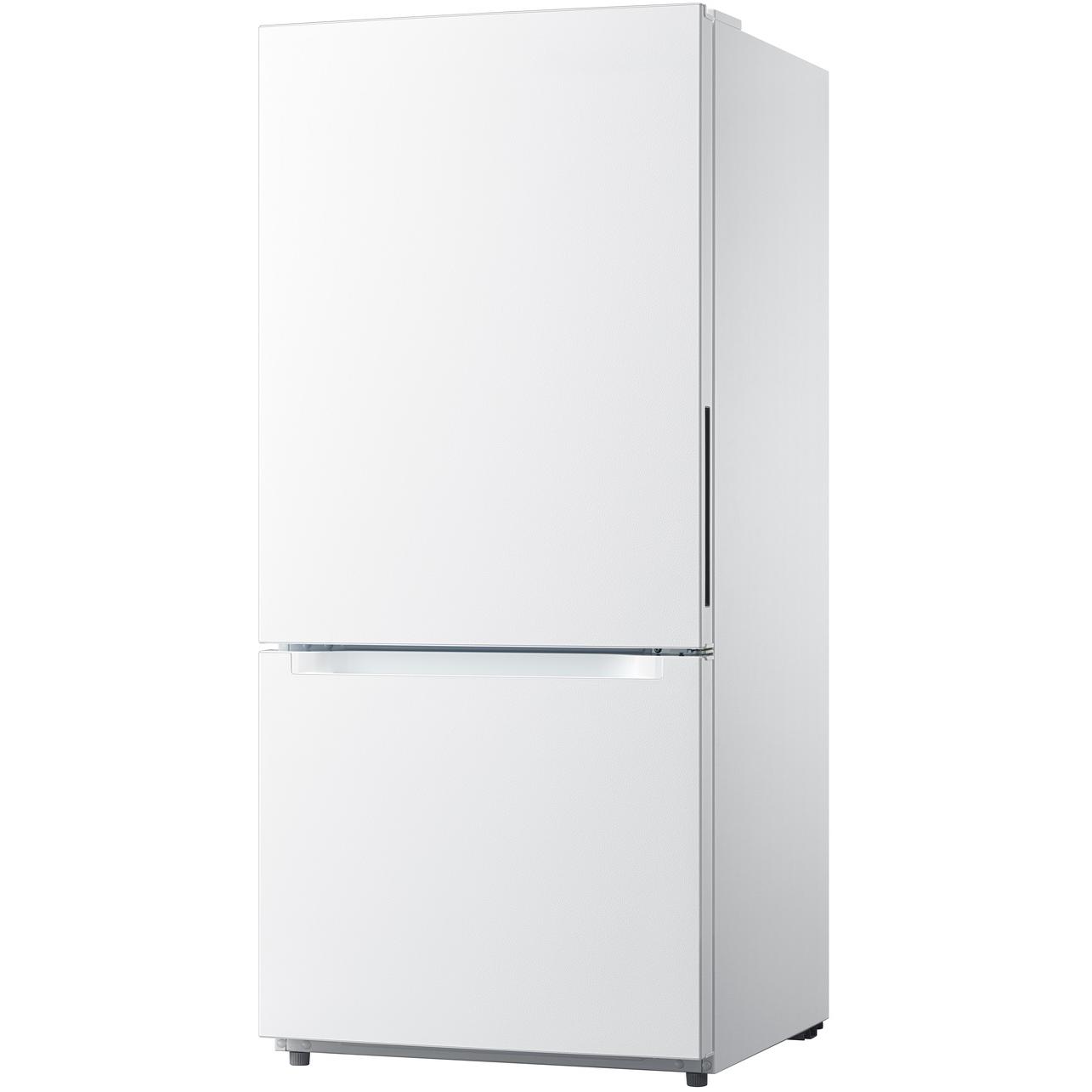 AVIVA 18.7 cu. ft. Freestanding Bottom Freezer Refrigerator with LED Lighting - Energy Efficient Stainless Steel Kitchen Appliance for Home, Office, or Restaurant Use