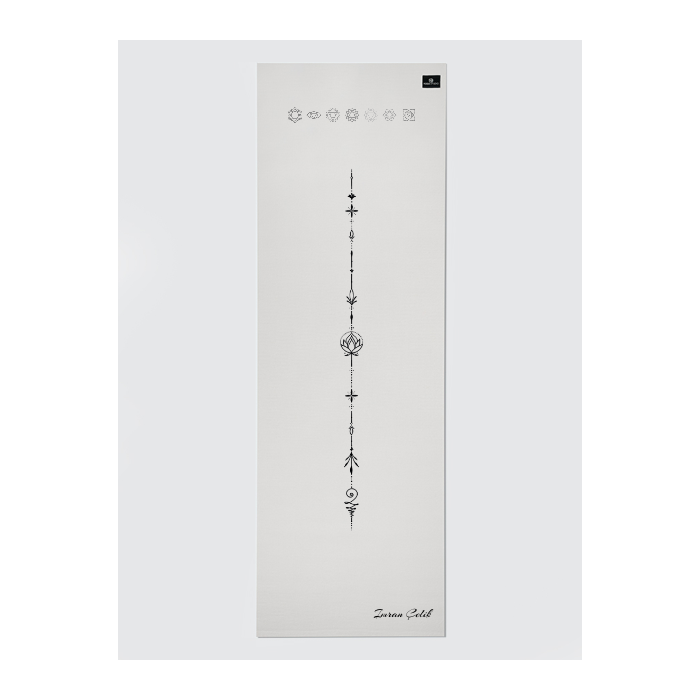Custom Personalized Yoga Mat 6mm Thick with Unique Design - Premium White Non-Slip Exercise Mat for Home, Studio & Outdoor Yoga Practice