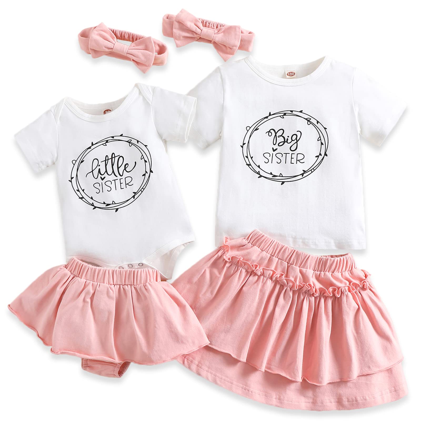Newborn Baby Girls Ribbed Solid Romper with Fly Sleeve Top & Polka Dot Denim Bloomers - Cute Outfit for Photoshoots, Playdates & Special Occasions
