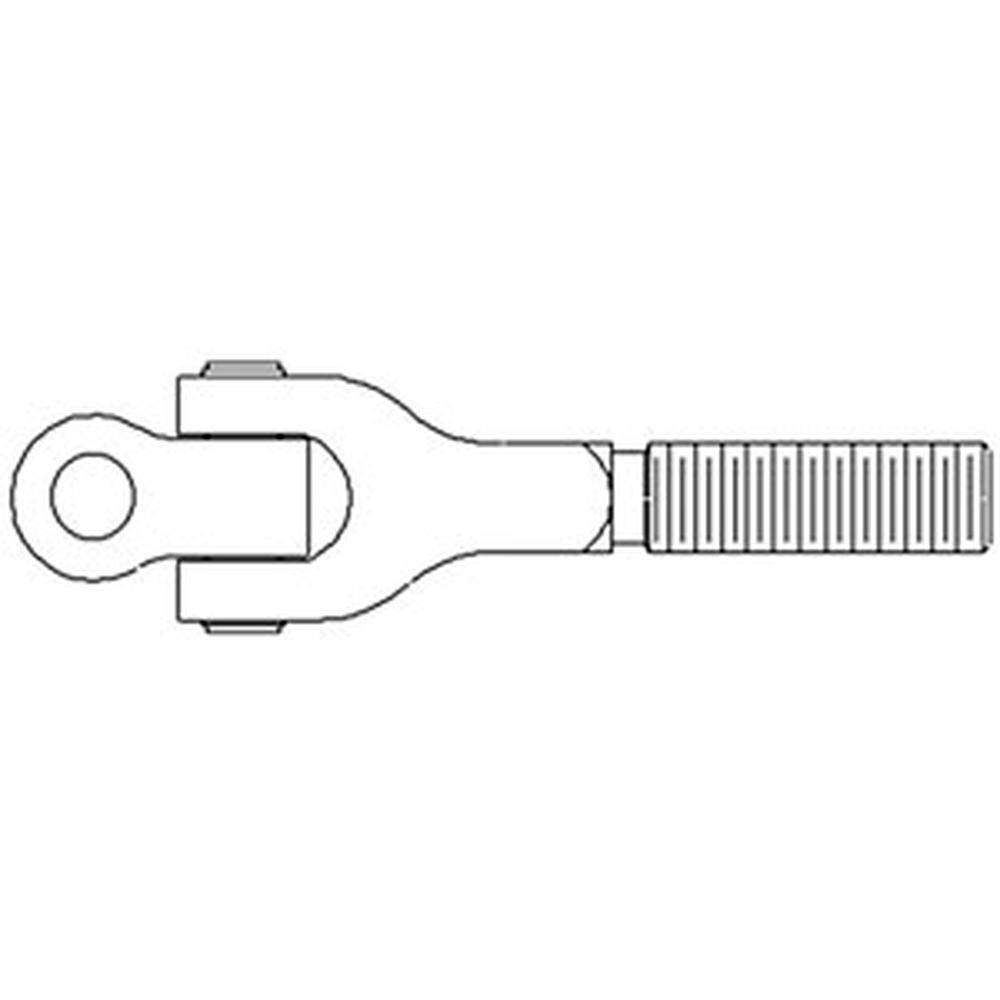 RAParts RE44561 New Center Link End Replacement for John Deere 4555 4560 4630 4640 4650 4755 4760 4840 Tractors - Heavy Duty Steering Component for Agricultural Machinery