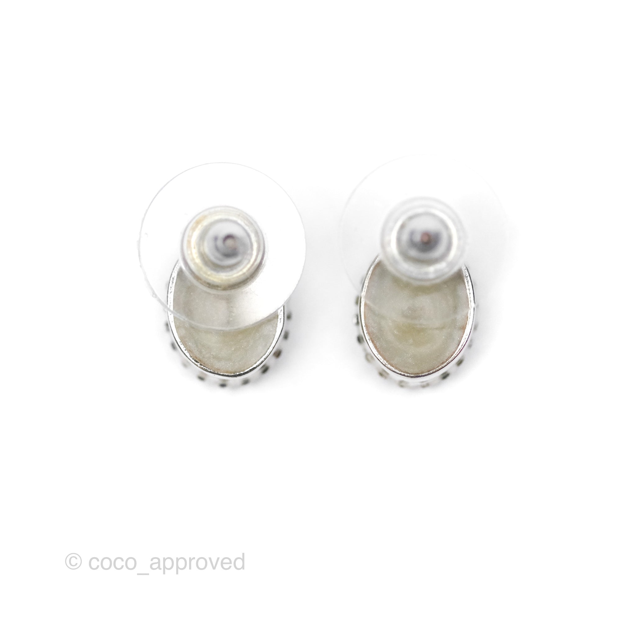 Chanel CC Round Earrings in Silver Tone - 19P Collection | Luxury Fashion Jewelry for Women, Perfect for Parties, Weddings & Special Occasions