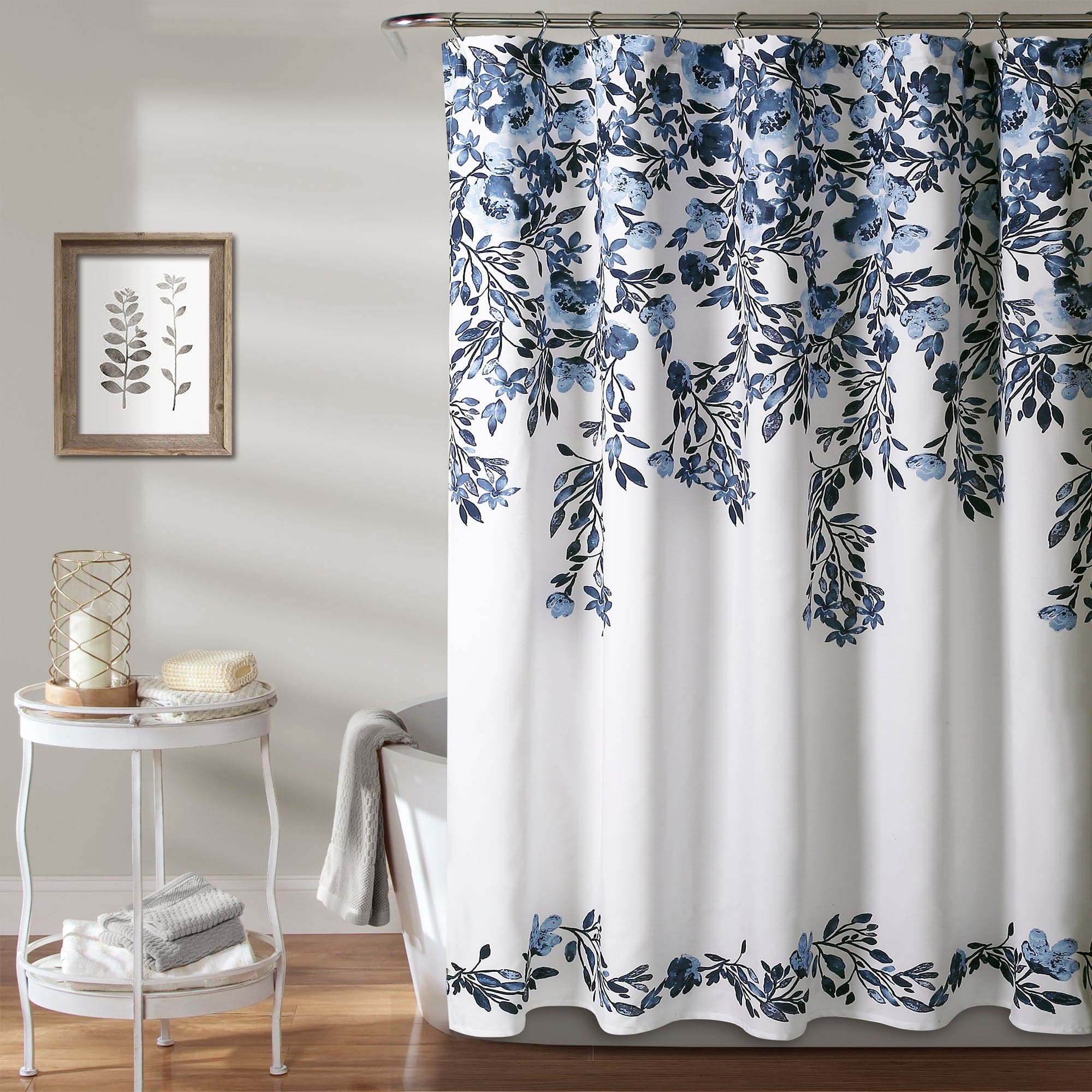 Stylish Tanisha Shower Curtain - Waterproof Bathroom Decor with Hooks - Perfect for Modern Homes & Spa-Like Bathrooms