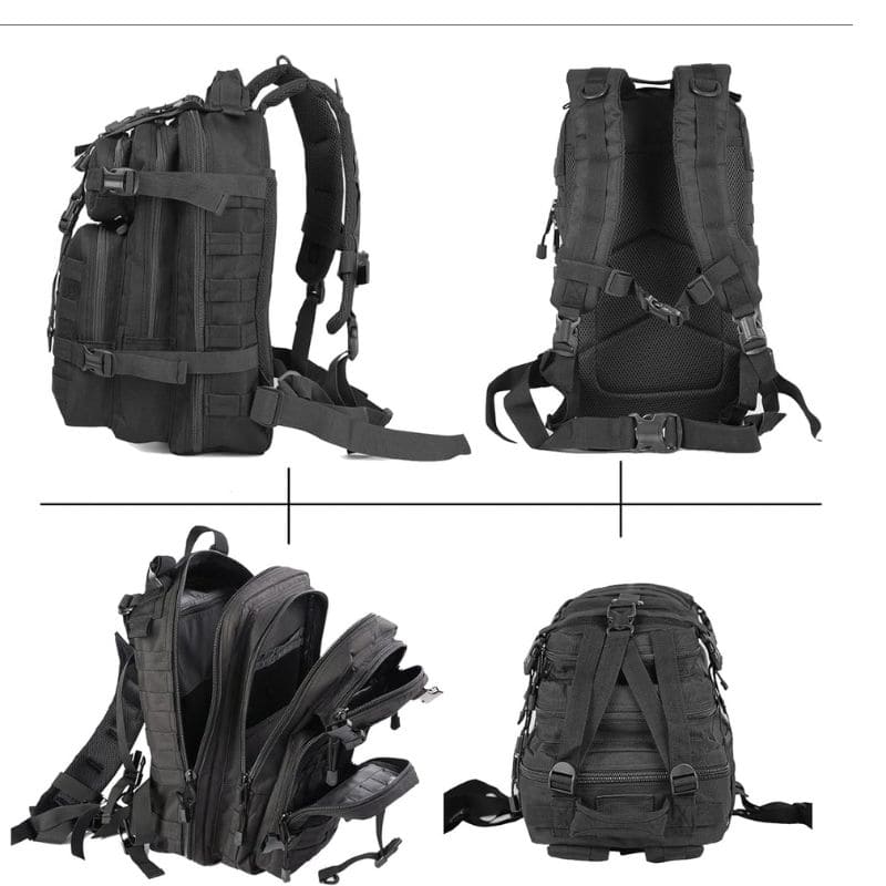 30L Tactical Backpack for Men & Women - Waterproof Military Rucksack with MOLLE System - Perfect for Hiking, Camping, Travel & Outdoor Adventures