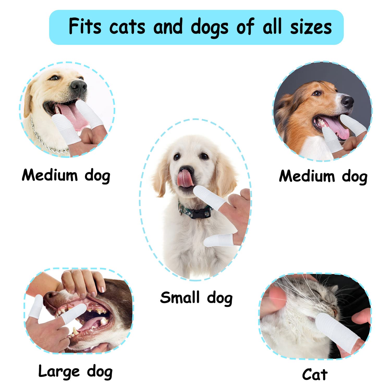 **Soft Bristle Dog & Cat Toothbrush Combo Pack – Gentle Dental Care for Small to Large Pets | Perfect for Daily Oral Hygiene at Home**