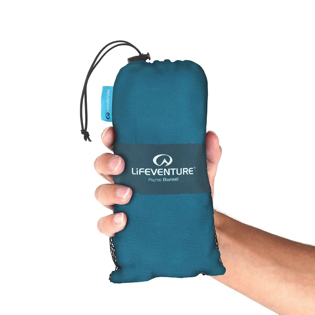 Lifeventure Compact Picnic Blanket - Waterproof, Lightweight & Portable Outdoor Blanket for Beach, Park, Camping, and Hiking Adventures