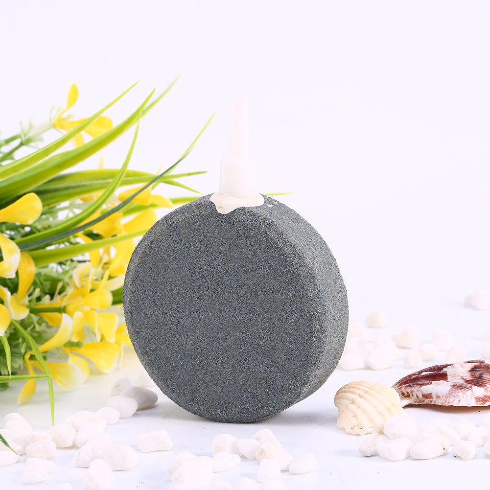 Jeffergarden Bubble Air Stone - 60mm Aquarium Oxygen Diffuser for Fish Tank, Pond & Hydroponics - Enhances Oxygenation for Healthier Fish & Plants - Ideal for Home Aquariums, Outdoor Ponds & Hydroponic Systems