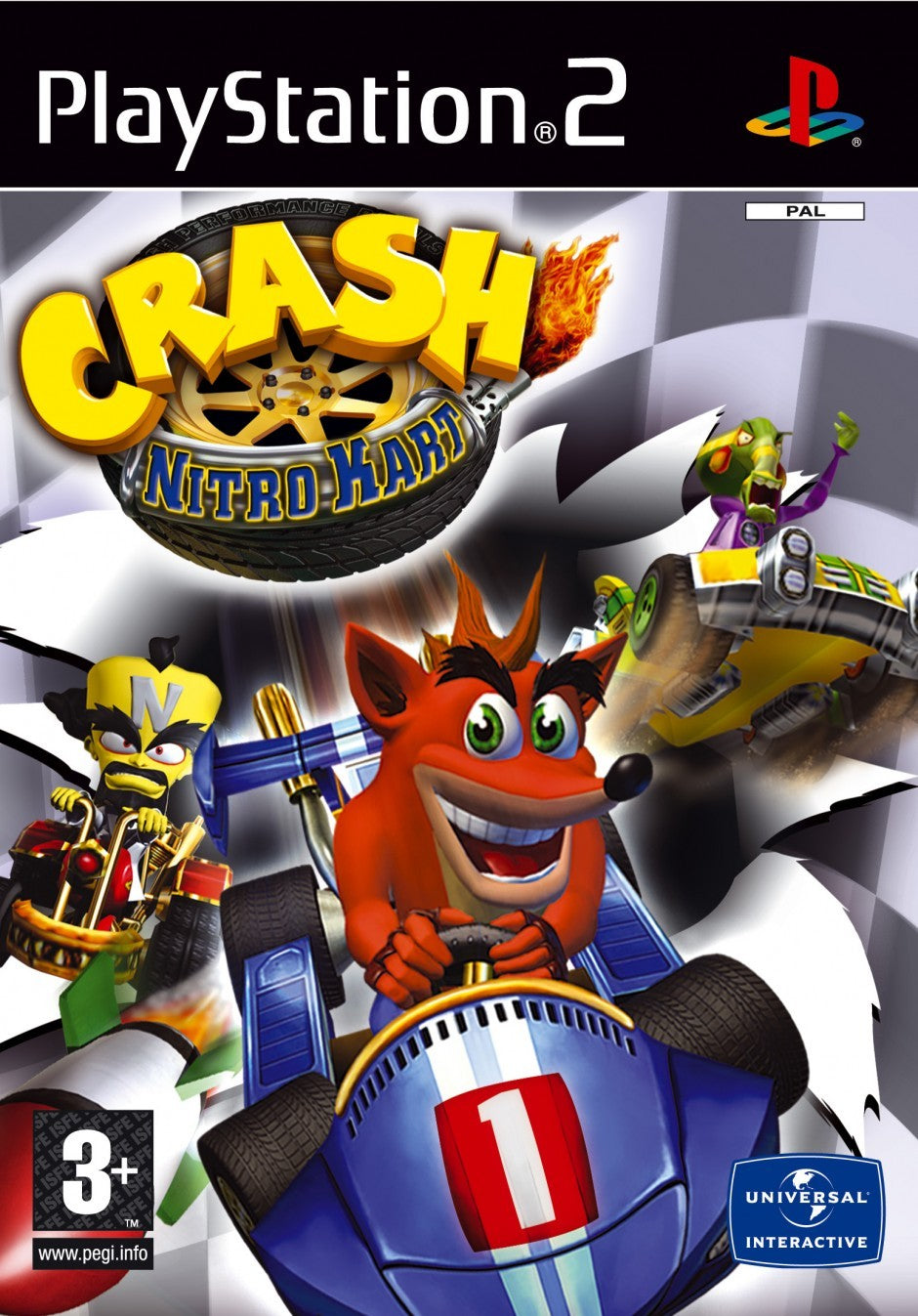 Crash Nitro Kart - PlayStation 2 PS2 Game (PAL Version) - Classic Racing Game for Family Fun & Nostalgic Gaming Nights