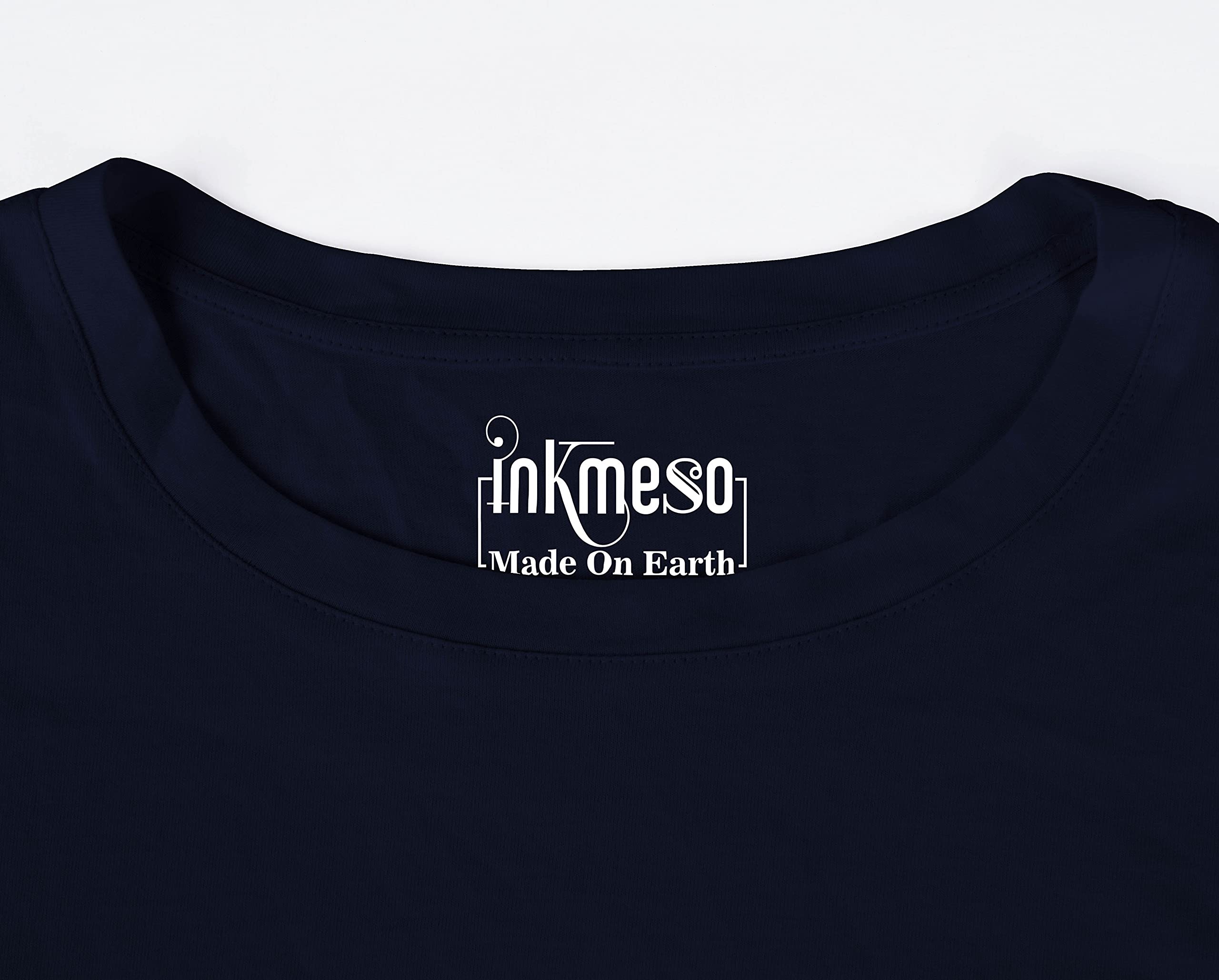 Inkmeso Men's Long Sleeve Cotton T-Shirt - Lightweight Basic Solid Color Casual Shirt for Everyday Wear, Work & Outdoor Activities