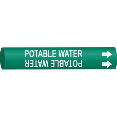 Brady 4111-A 41454 Snap-On Pipe Marker - 25 Pack | Durable Pipe Identification Tags for Plumbing, HVAC & Industrial Use | Easy Installation & Weather-Resistant