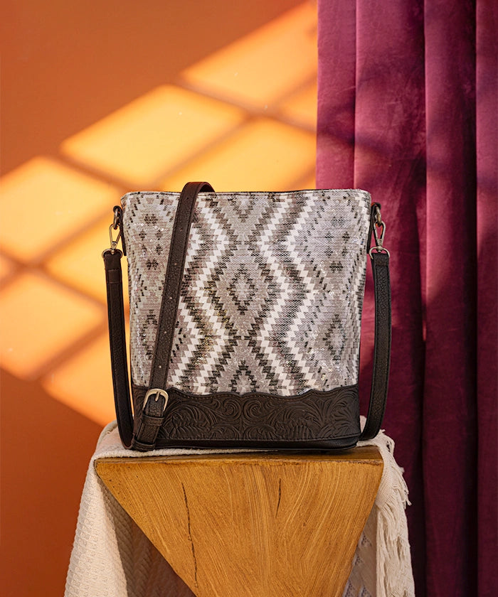 Montana West Sequined Aztec Concealed Carry Hobo Bag - Stylish & Functional Crossbody Purse for Women | Perfect for Everyday Use, Travel & Concealed Carry