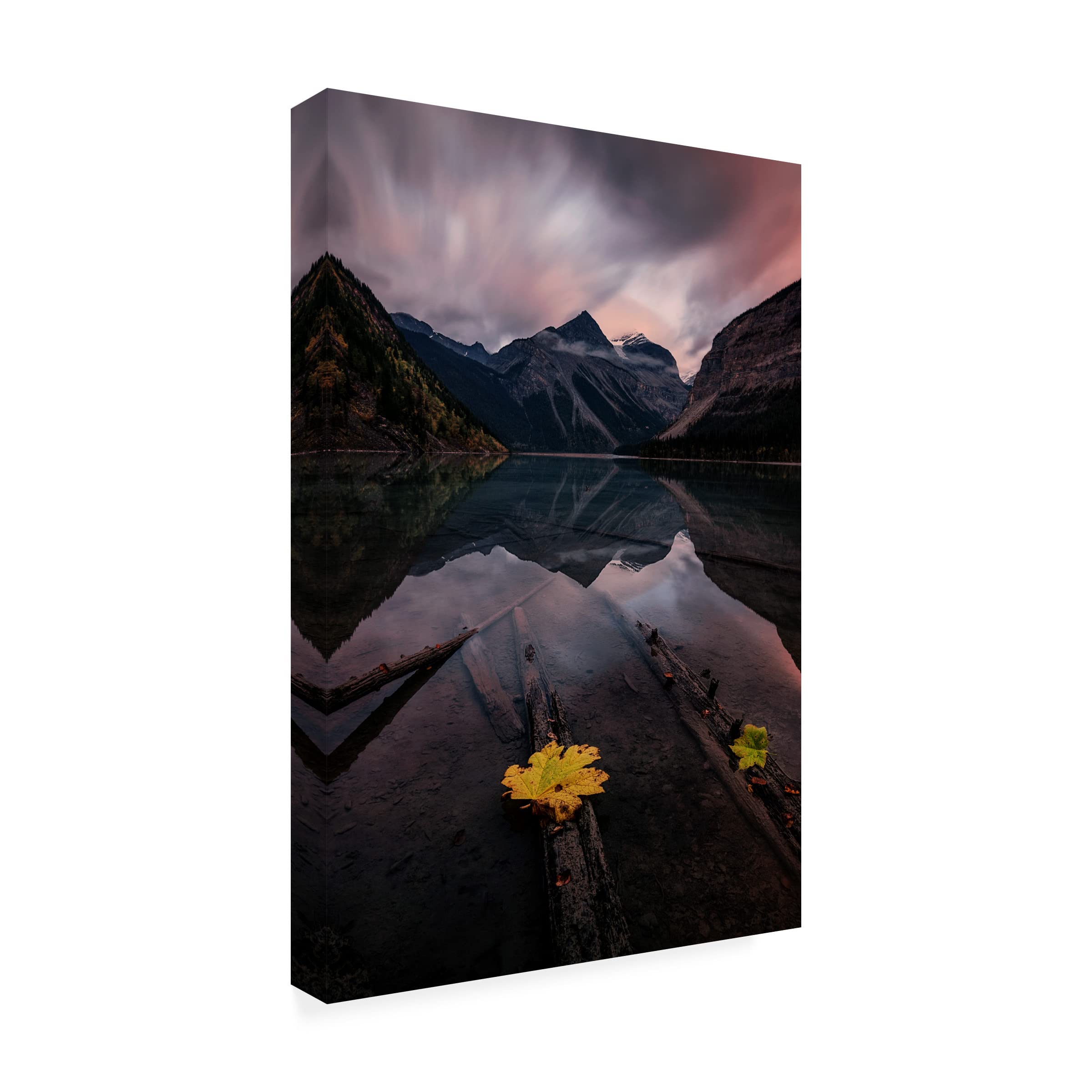 Trademark Fine Art 'Peaceful' Canvas Wall Art by Lydia Jacobs - Serene Landscape Painting for Living Room, Bedroom & Office Decor