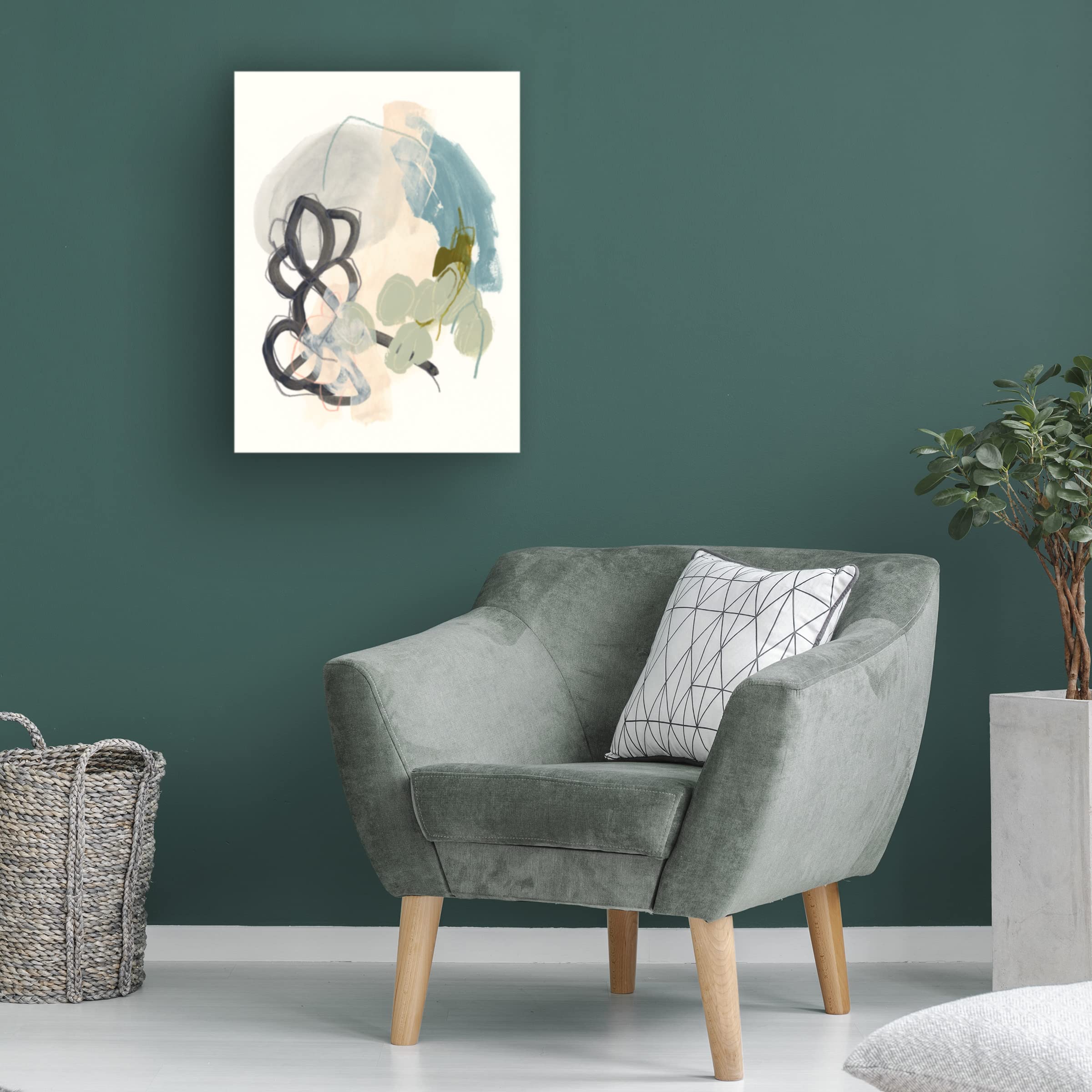 Trademark Fine Art 'Seed Stitch II' Abstract Canvas Painting by June Erica Vess - Modern Home Decor for Living Room, Bedroom & Office