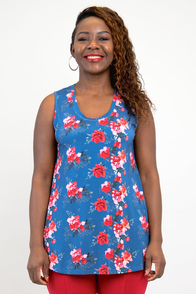 Jazz Tank Top - Rosaline Bamboo Fabric - Women's Casual & Comfortable Summer Tops - Perfect for Yoga, Beach & Everyday Wear