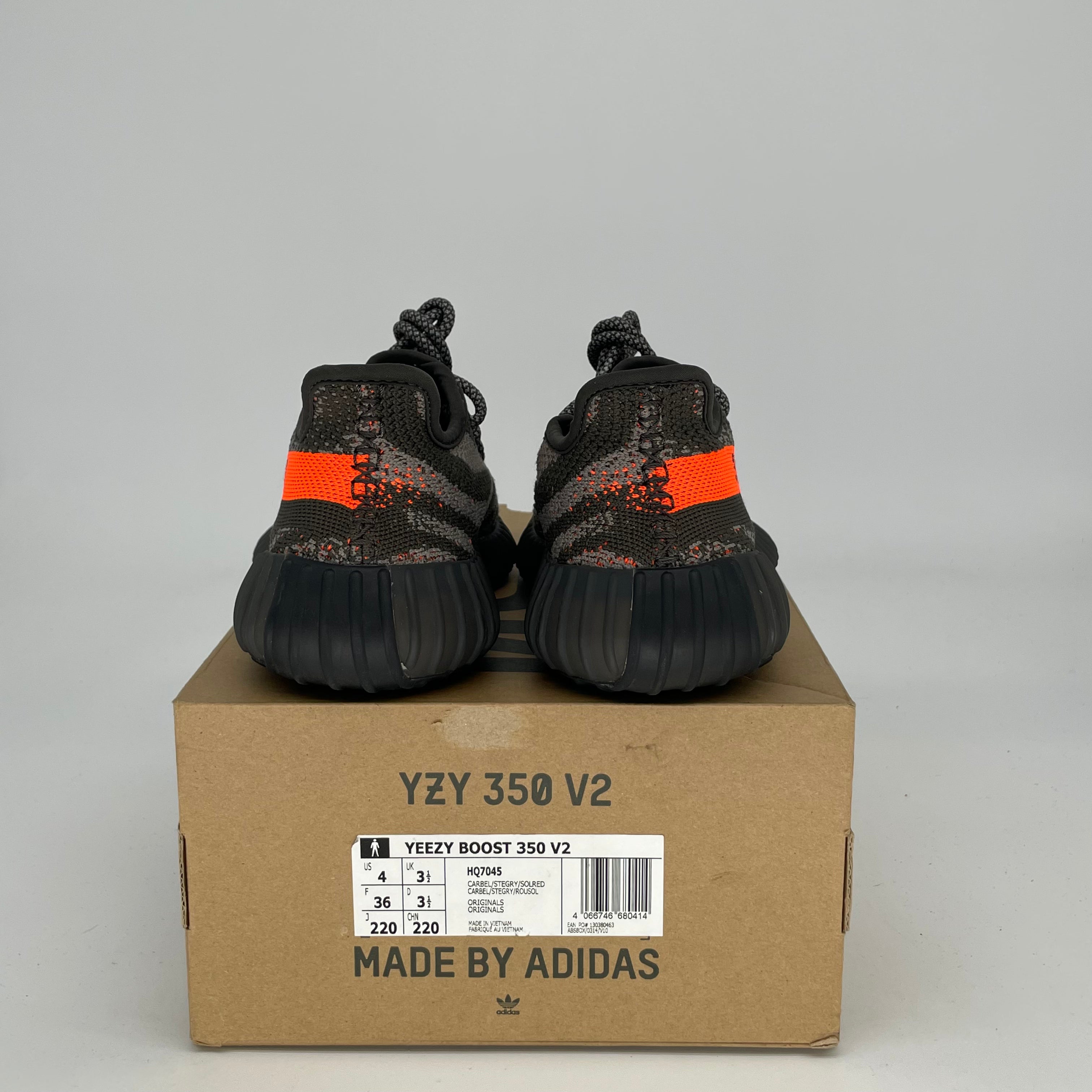 Adidas Yeezy Boost 350 V2 Carbon Beluga - Women's Size 4/5.5W (HQ7045) | Comfortable Running Shoes for Women, Stylish Sneakers for Casual Wear & Gym Workouts