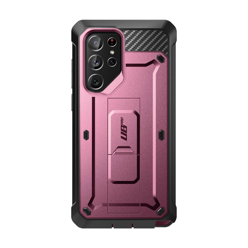 Samsung Galaxy S22 Ultra Unicorn Beetle PRO Case - Heavy Duty Rugged Protection, Burgundy Red | Shockproof, Drop Proof Cover for Outdoor, Work & Travel