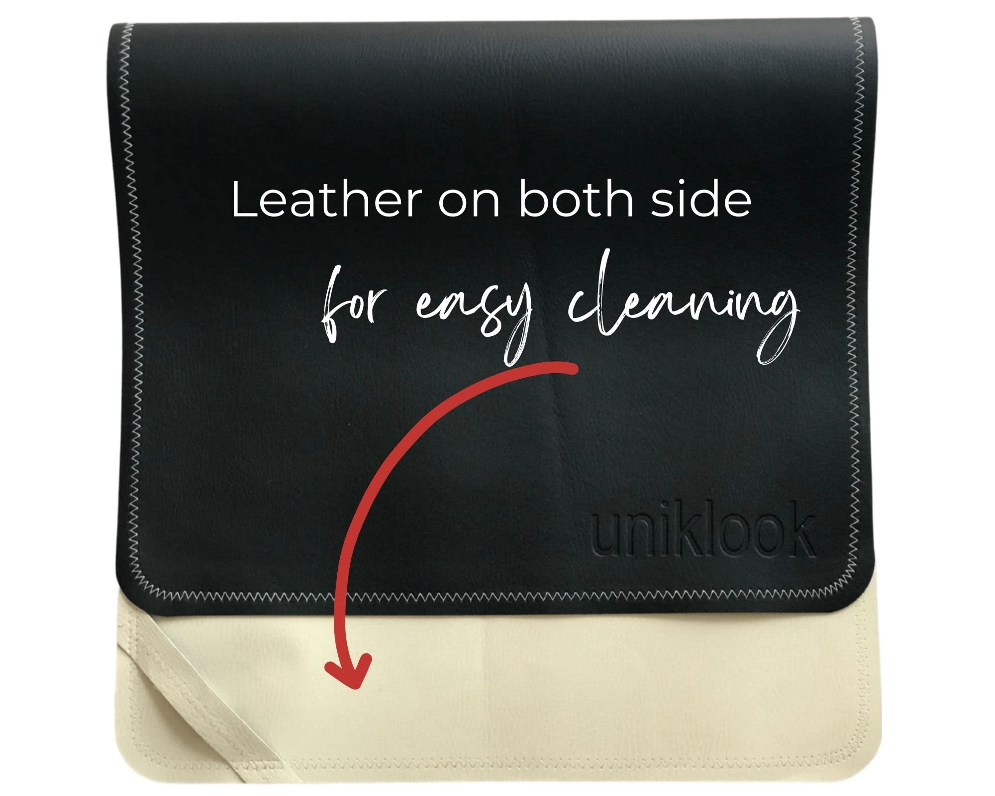 Vegan Leather Baby Changing Pad - Waterproof Portable Diaper Changing Mat 14