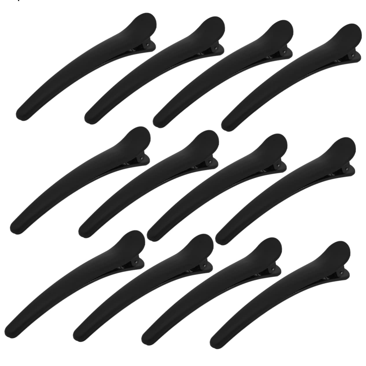 Minkissy 12-Piece Hair Clip Set - Shiny Finish Hair Clips for Women, Beauty Salon & Home Use - Perfect for Styling, Updos, and Everyday Hair Accessories