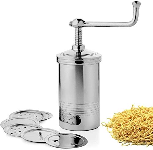 Premium Stainless Steel Idiyappam Maker | Murukku, Farsan Sev & Pasta Press Machine | Perfect for Indian Snacks, South Asian Cuisine & Italian Cooking