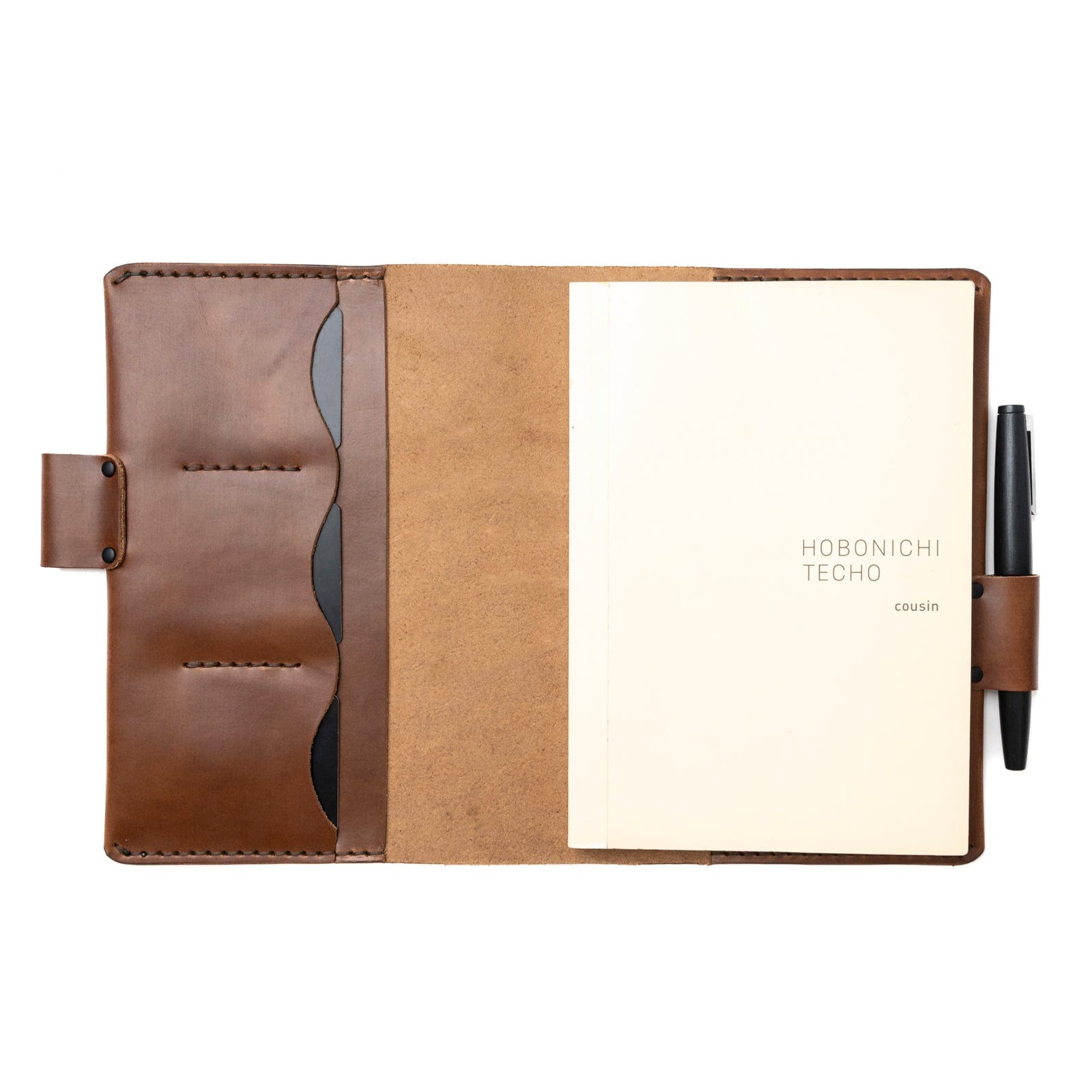 Premium Genuine Leather Hobonichi Cousin Notebook Cover - A5 Size, Durable & Stylish Planner Cover for Daily Journaling, Planning, and Note-Taking - Perfect for Office, School, and Travel Use