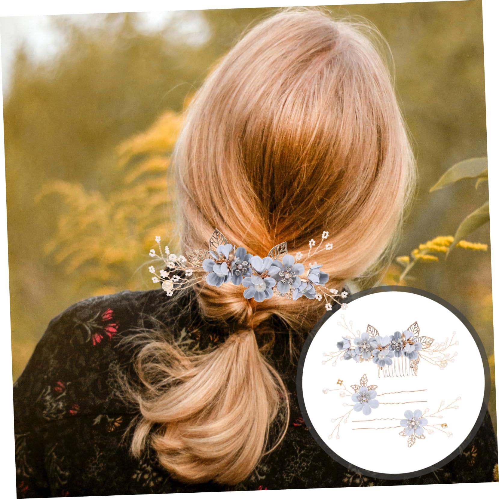 ABOOFAN Bridal Hairpin Set - Rhinestone Flower Alloy Hair Clips for Wedding, Bride Headdress & Hair Accessories (Random Colors) | Perfect for Bridal Showers, Weddings & Special Occasions