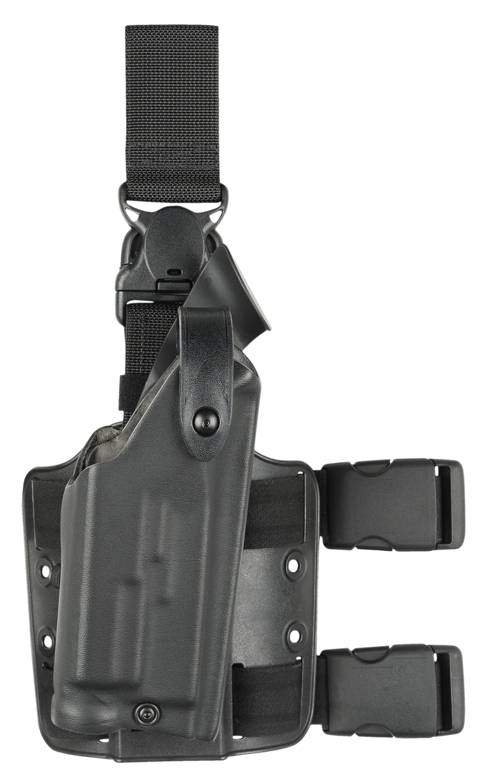 Safariland 6005 Black M3 Light Mount Tactical Holster for Glock 17 & 22 - SLS Hood Quick Release Leg Harness | Perfect for Law Enforcement, Military & Tactical Shooting