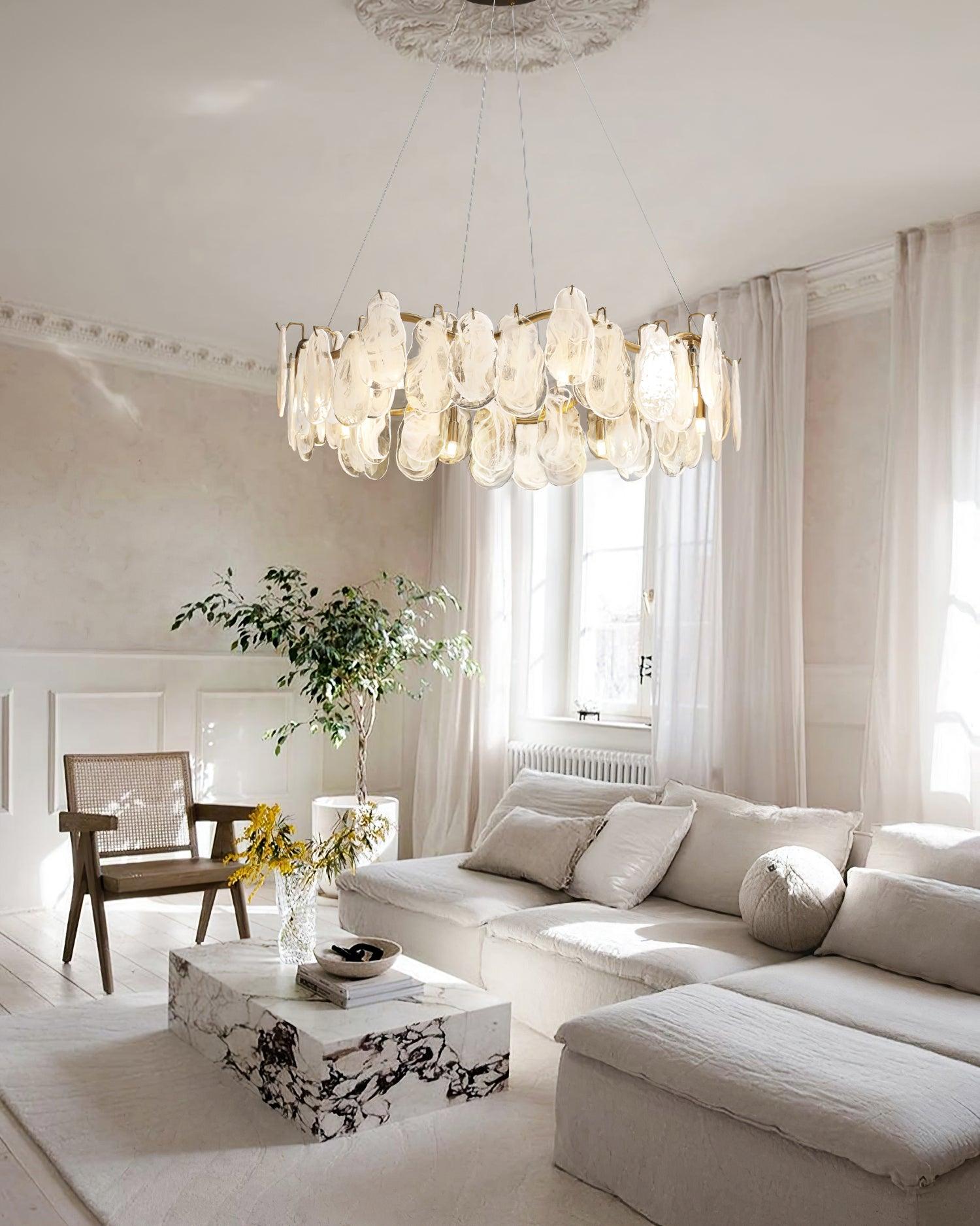 Mahina Cloud Chandelier - Modern LED Ceiling Light Fixture for Bedroom, Living Room & Dining Room - Elegant Cloud-Shaped Lighting for Home Decor & Interior Design