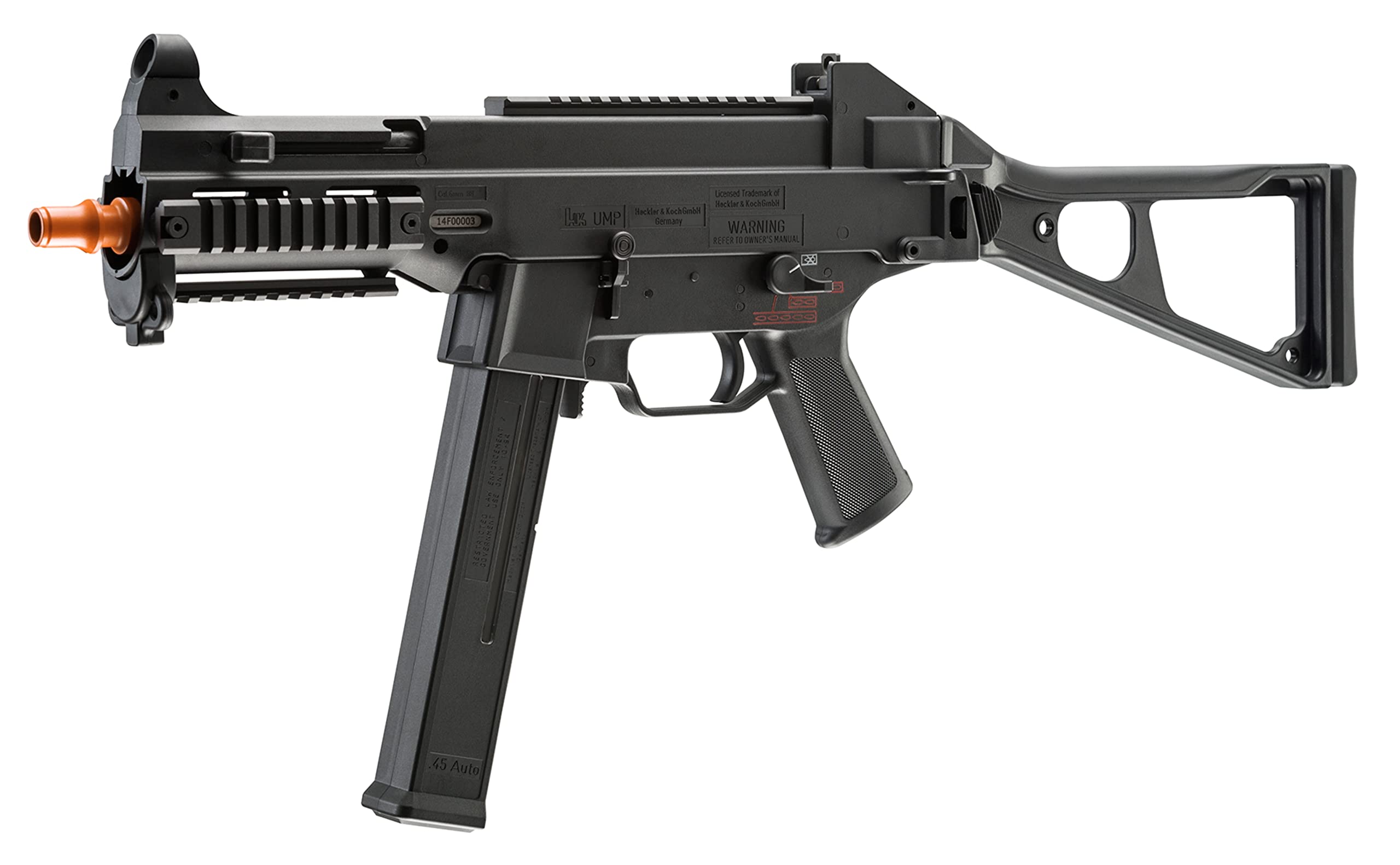 Umarex Elite Force HK Heckler & Koch UMP 6mm BB Airsoft Gun - Gas Blowback (GBB) Replica for Tactical Training & Competitive Shooting