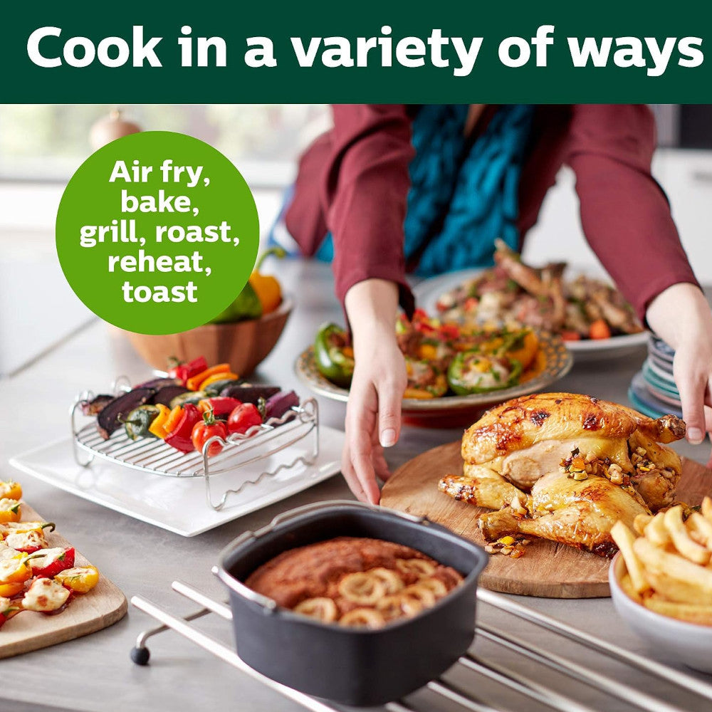 PHILIPS Premium Airfryer XXL HD9630 - Certified Refurbished with Manufacturer Warranty | Large Capacity Air Fryer for Healthy Cooking, Perfect for Family Meals & Party Snacks