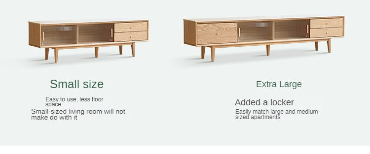 Solid Oak Wood Modern Storage Cabinet with Rock Plate - Stylish Home Organization for Living Room, Bedroom & Office