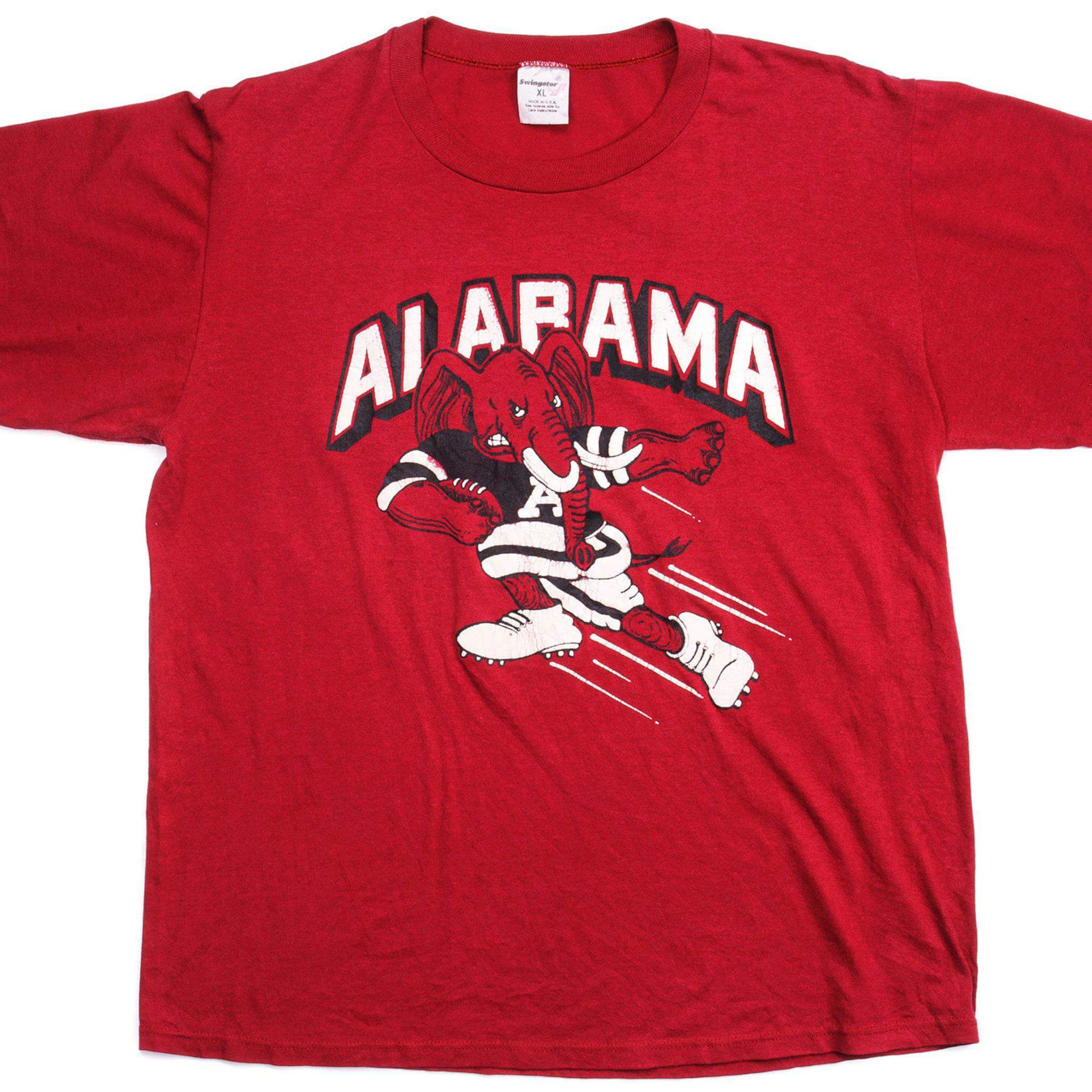Vintage Alabama University T-Shirt - Size Large - 100% Cotton - Made in USA - Perfect for Game Day, College Pride & Casual Wear