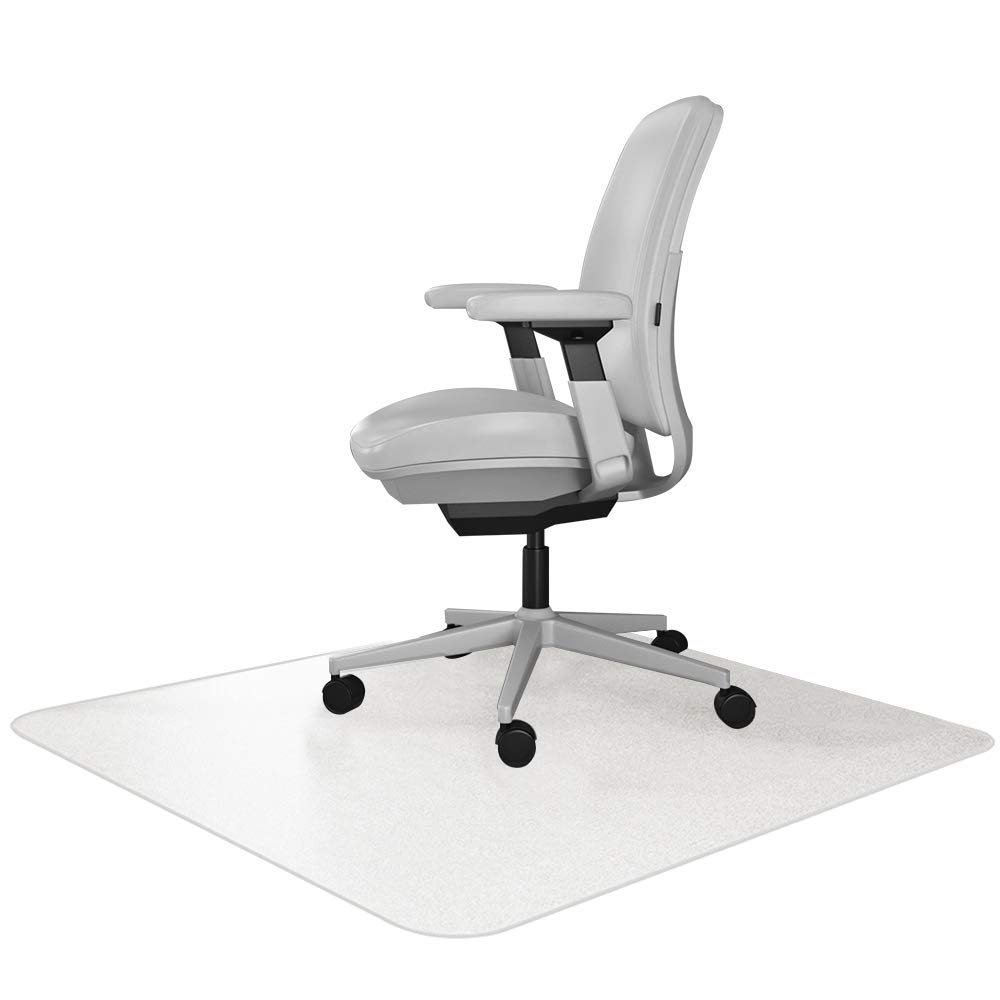Resilia Clear Office Desk Chair Mat for Low Pile Carpet - 47