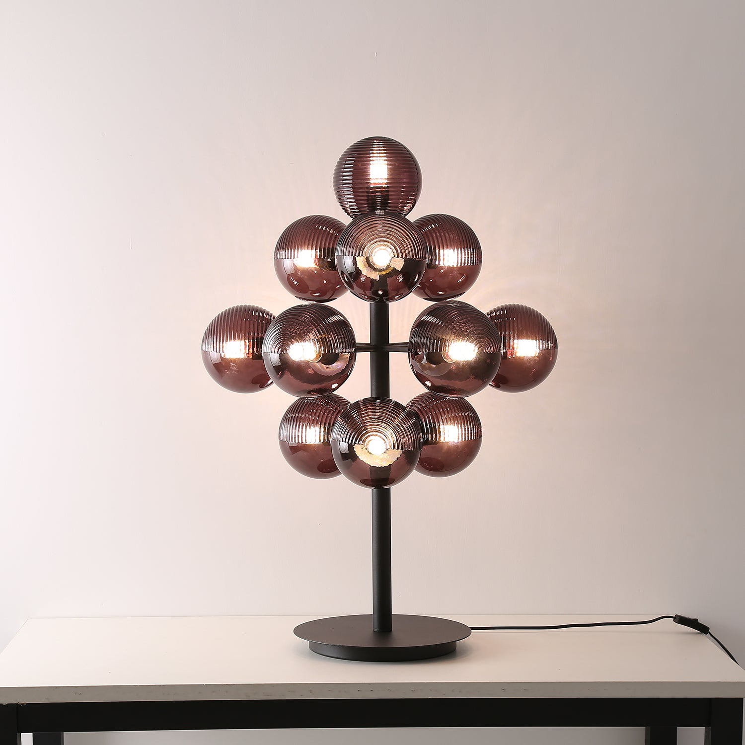 Stylish Grape Table Lamp - Modern LED Night Light for Bedroom, Living Room & Office Decor - Perfect for Reading, Relaxing & Ambiance Lighting