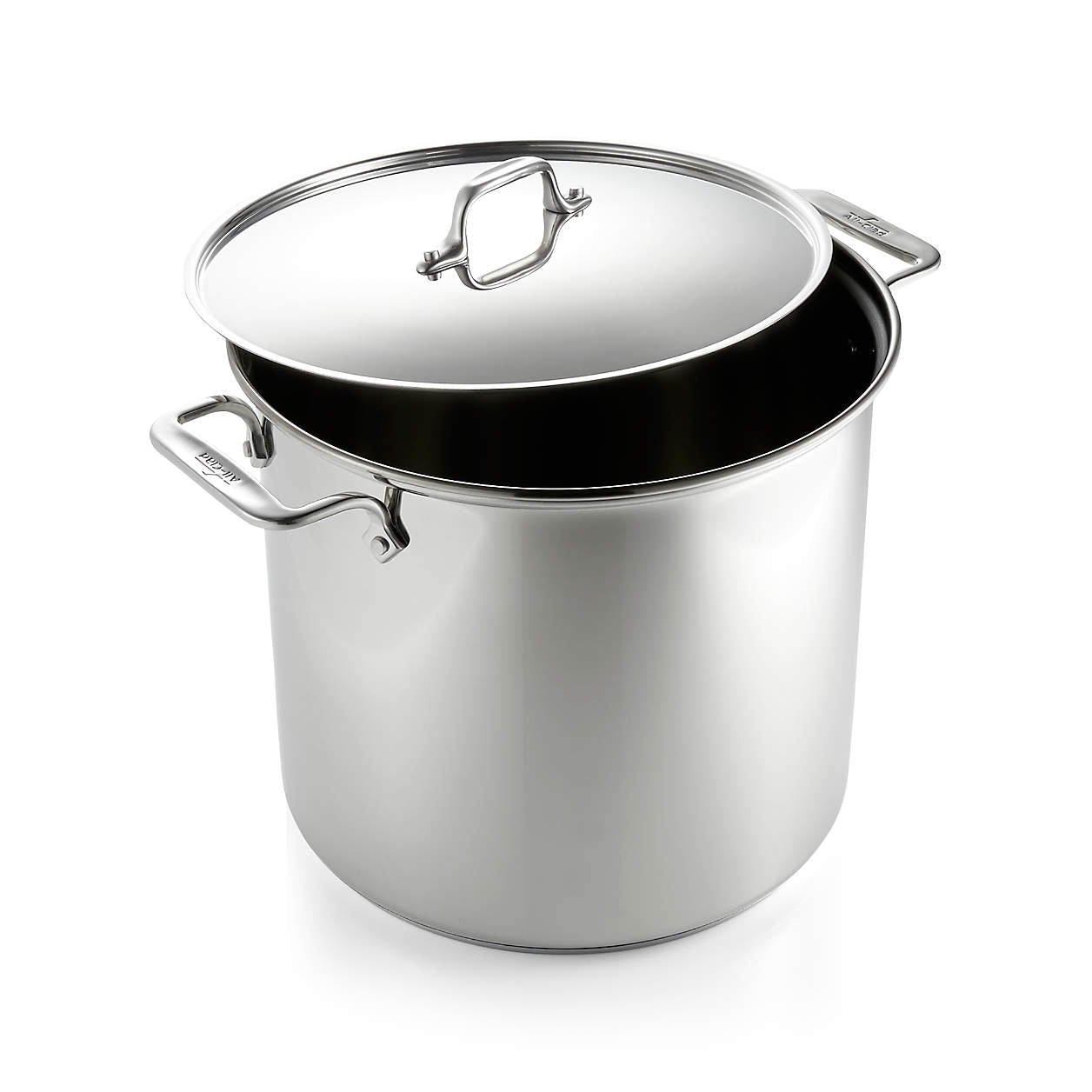 ALL CLAD Premium 16QT Stainless Steel Stockpot with Lid - Professional Cooking Pot for Soups, Stews & Pasta - Ideal for Home Chefs & Commercial Kitchens