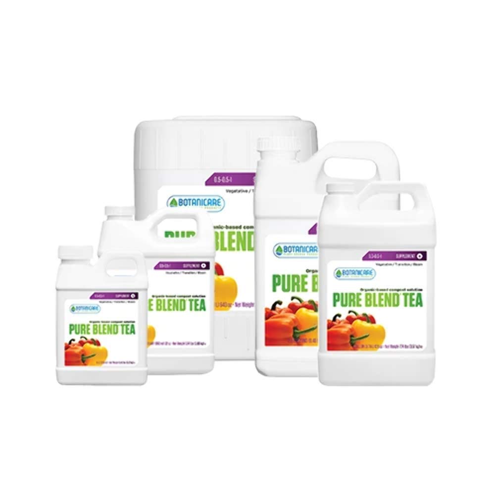 Botanicare Pure Blend Tea Organic Plant Fertilizer 5 Gallon - Hydroponic & Soil Nutrient Solution for Indoor & Outdoor Gardening