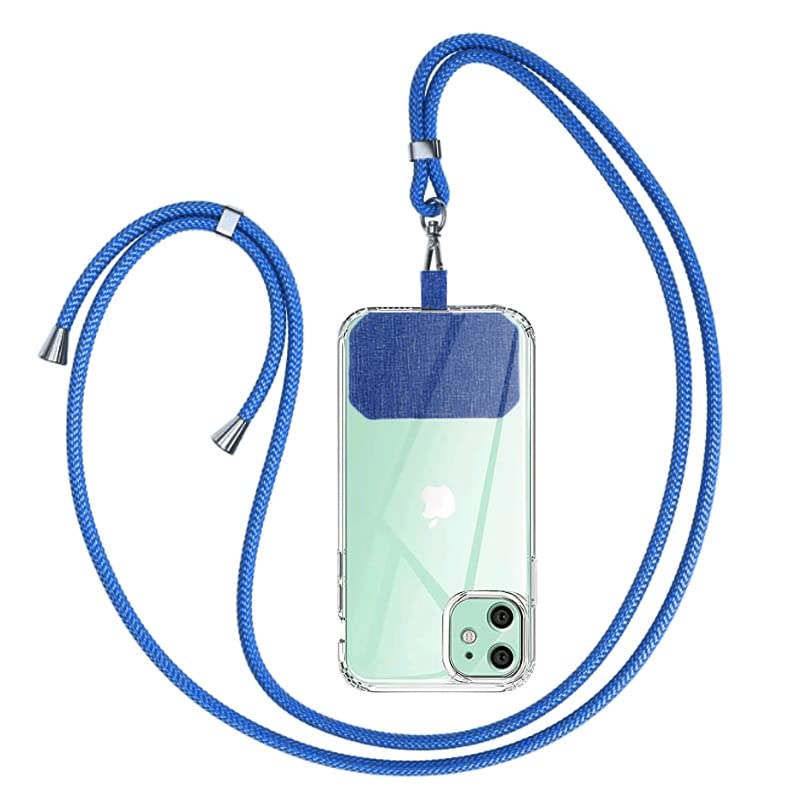 KINGLINK Adjustable Nylon Phone Lanyard - Universal Smartphone Neck Strap Compatible with iPhone, Samsung & Most Phone Cases - Perfect for Work, Travel & Outdoor Activities