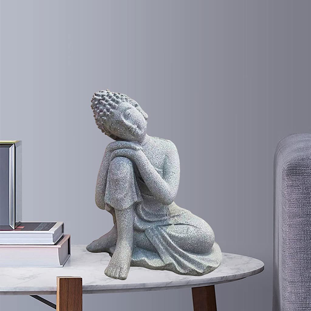 Small Sleeping Buddha Statue - Meditation Figurine for Home Decor, Yoga & Zen Room, Spiritual Gift & Collectible | Perfect for Living Room Altar, Office Desk & Meditation Space