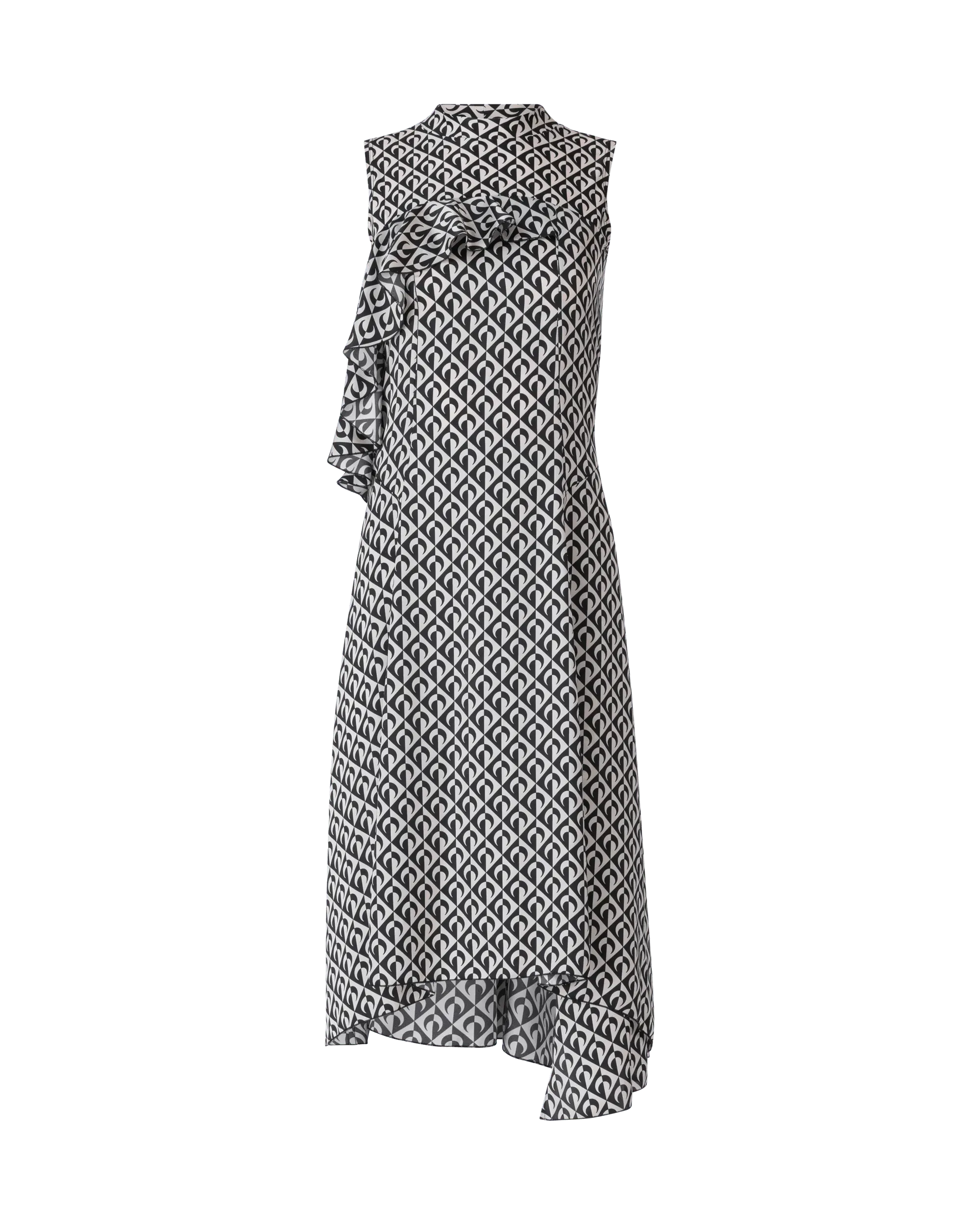Moon Print Midi Dress - Floral Celestial A-Line Summer Dress for Women | Perfect for Beach Vacations, Date Nights & Boho Parties