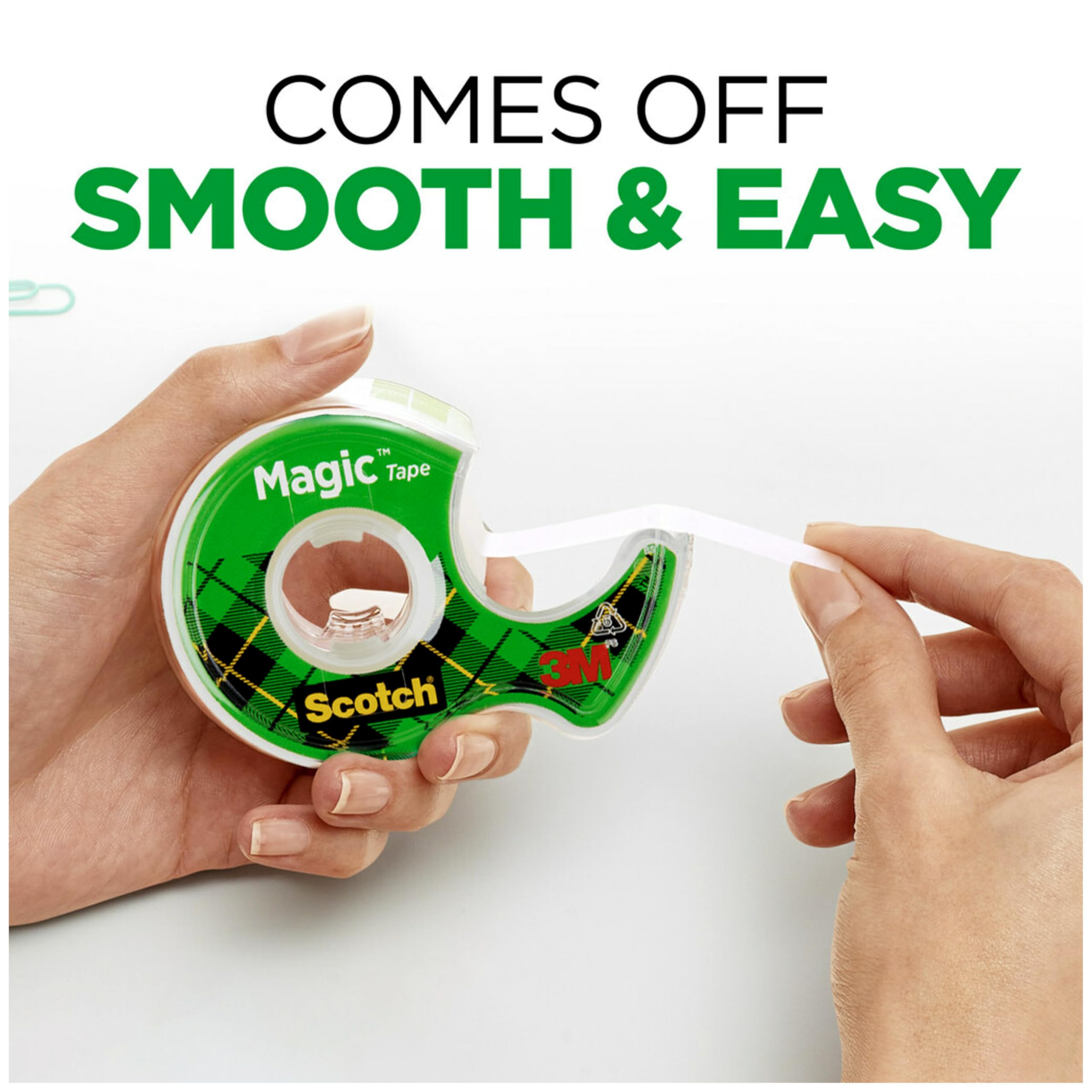 Scotch Magic Tape - 3 Rolls, 3/4 x 300 Inches - Invisible & Clear Adhesive Tape for Repairing, Sealing & Crafting - Perfect for Office, School & Home Use