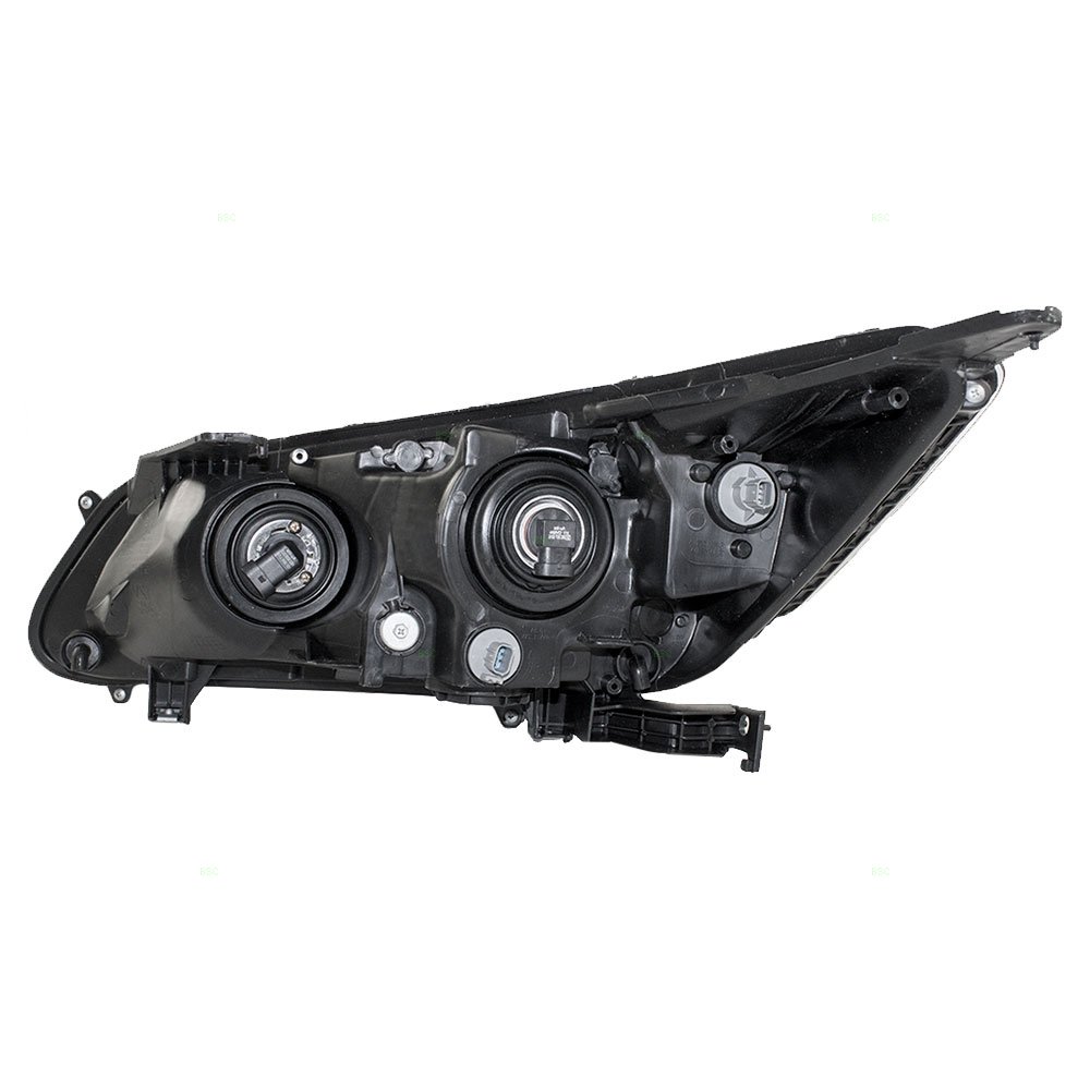 Brock Replacement Halogen Headlight & LED Daytime Running Lights for 2013-2015 Honda Accord - Compatible with Part #33100T2AA21 - Perfect for Night Driving & Enhanced Visibility