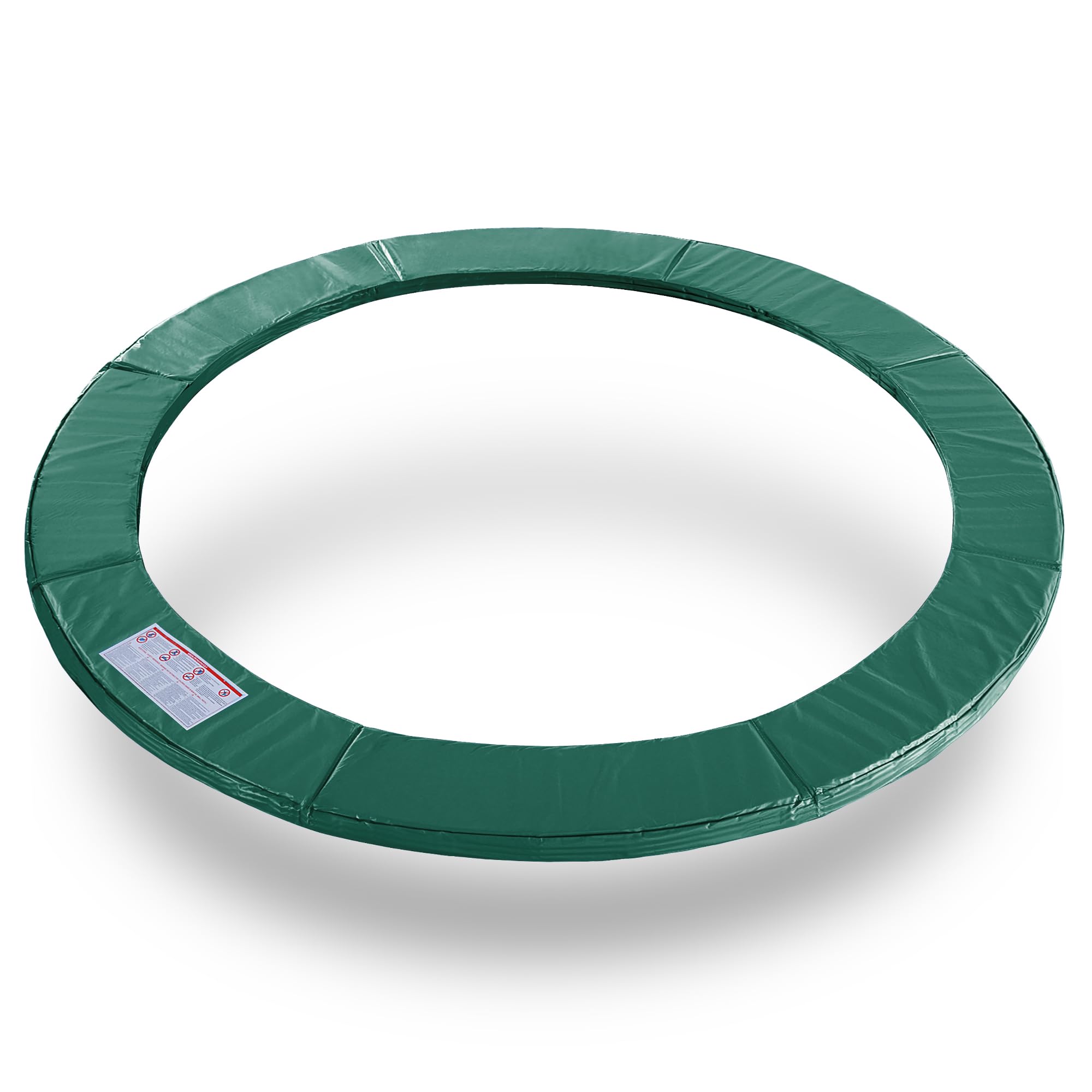 Exacme Waterproof Trampoline Safety Pad Replacement - 8, 10, 12, 13, 14, 15, 16 Foot Round Frame Spring Cover (No Pole Holes) - Durable Outdoor Protection for Kids & Family Backyard Fun